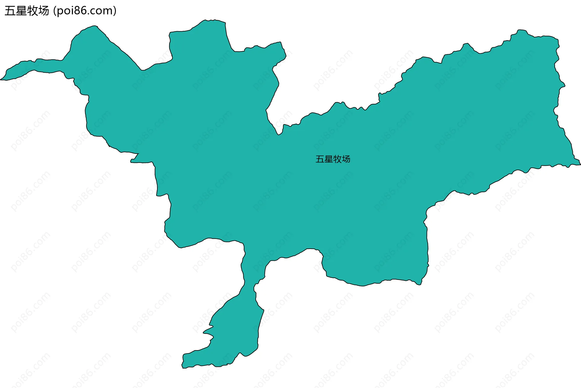 五星牧场边界地图