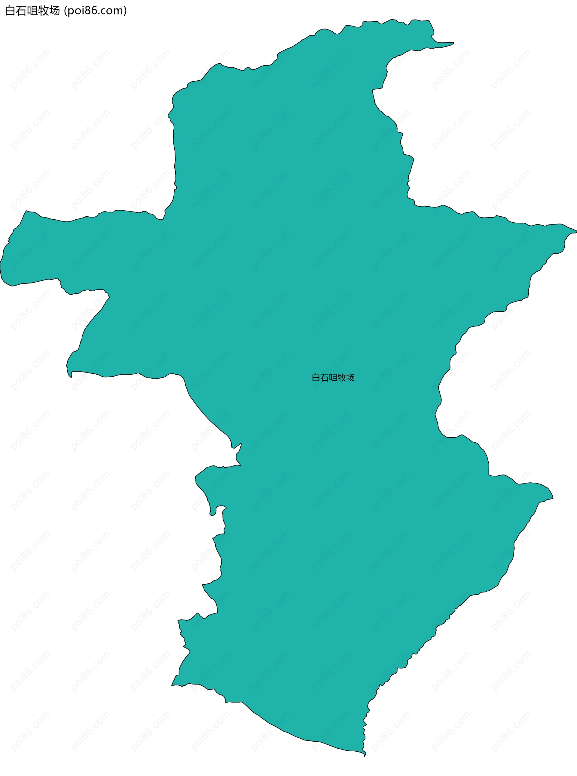 白石咀牧场边界地图