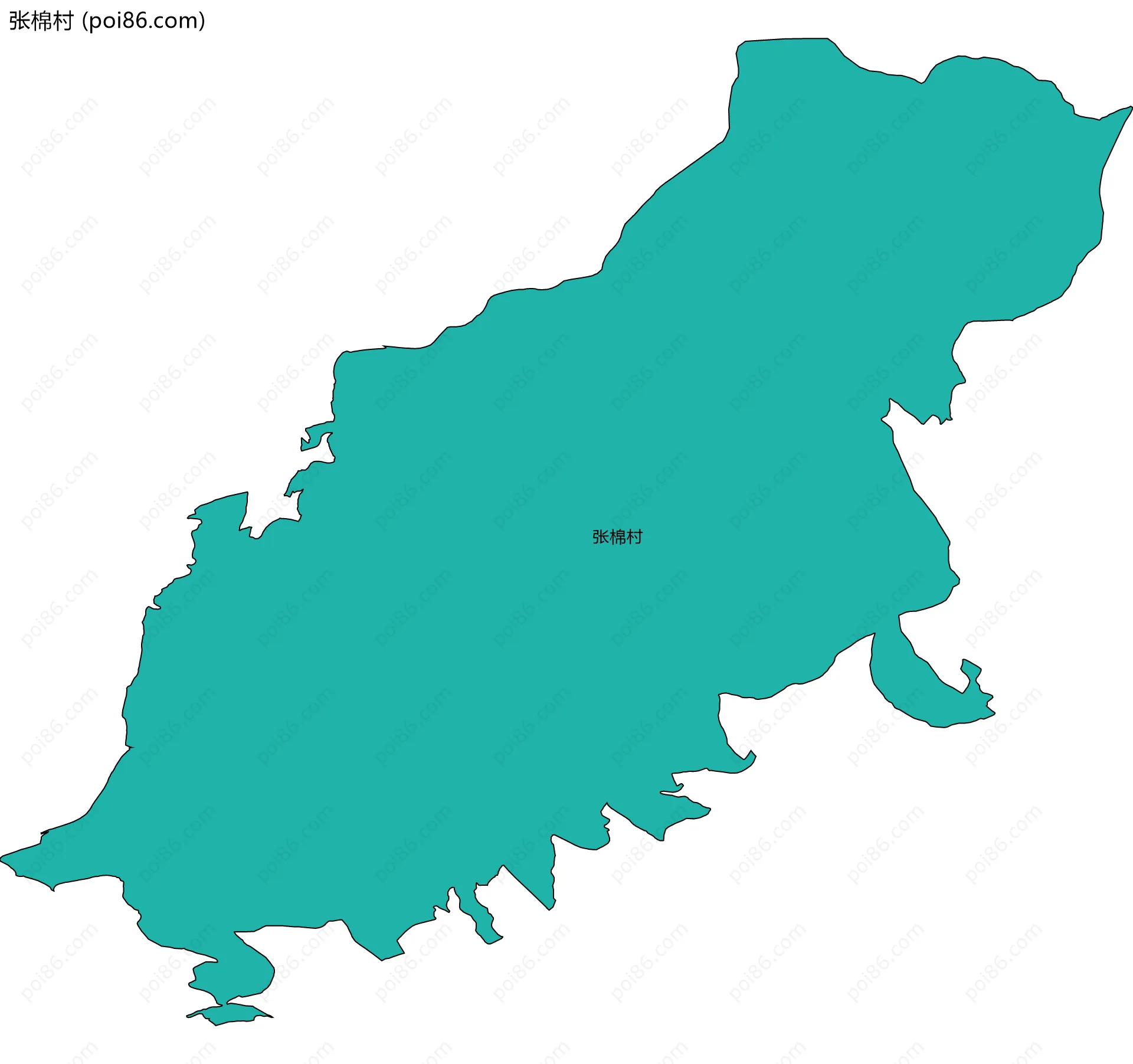 张棉村边界地图
