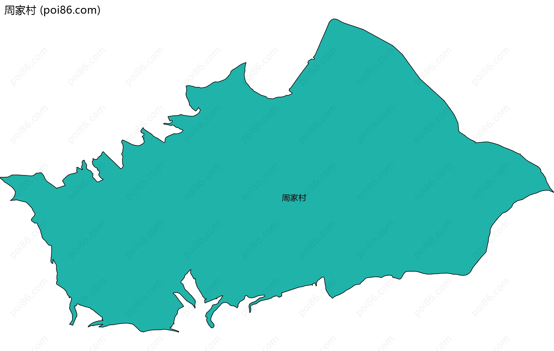 周家村边界地图