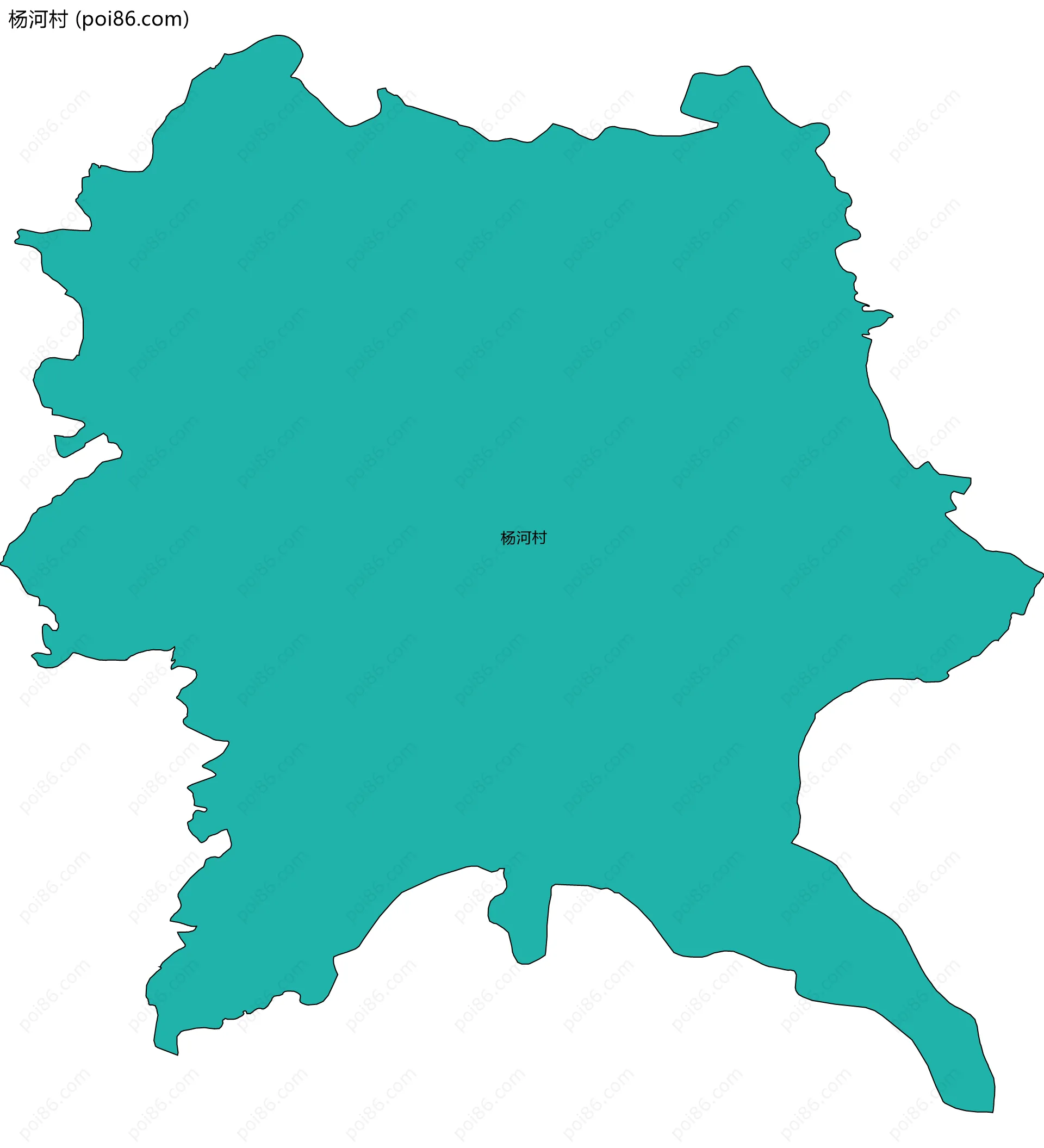 杨河村边界地图