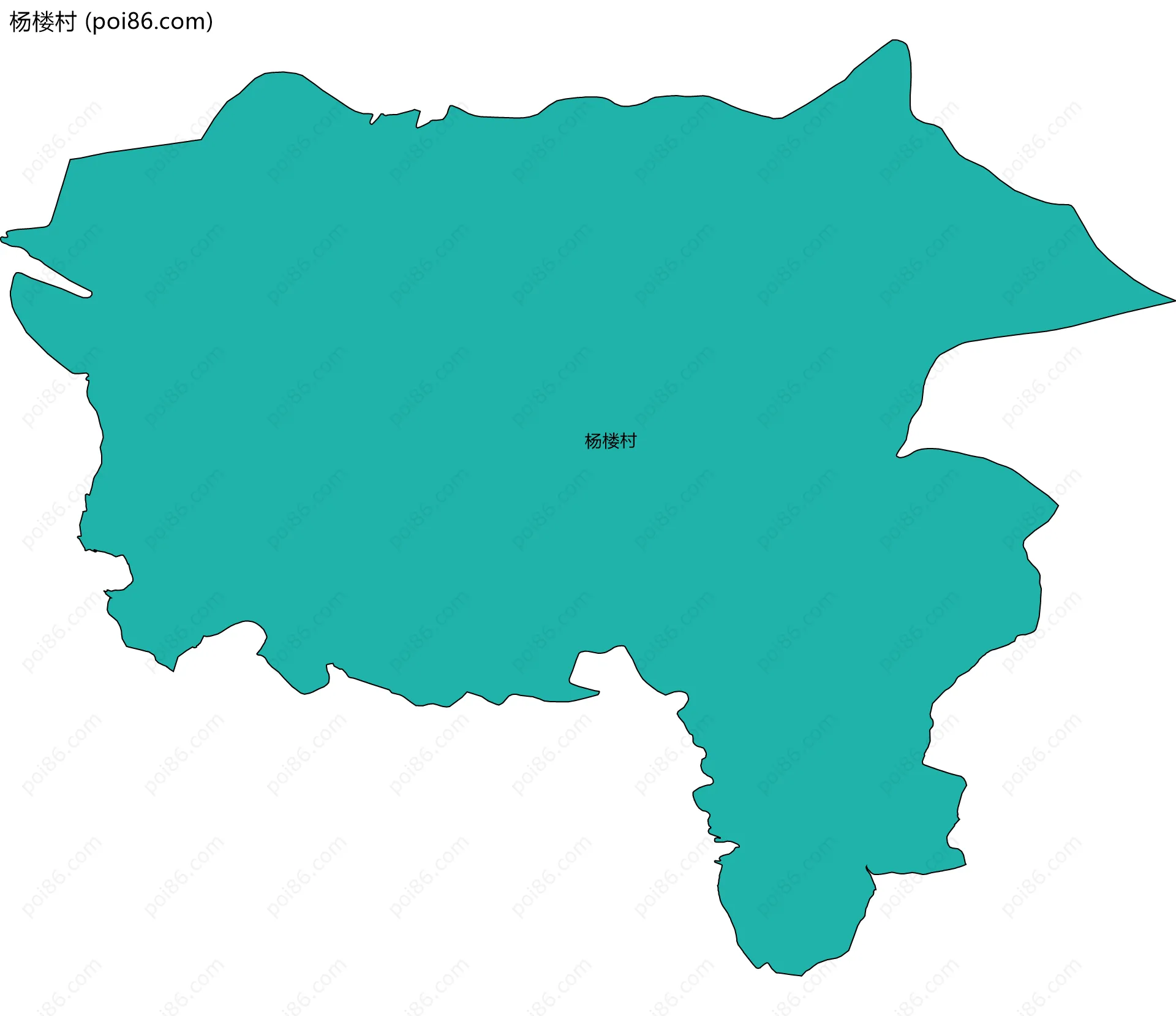 杨楼村边界地图