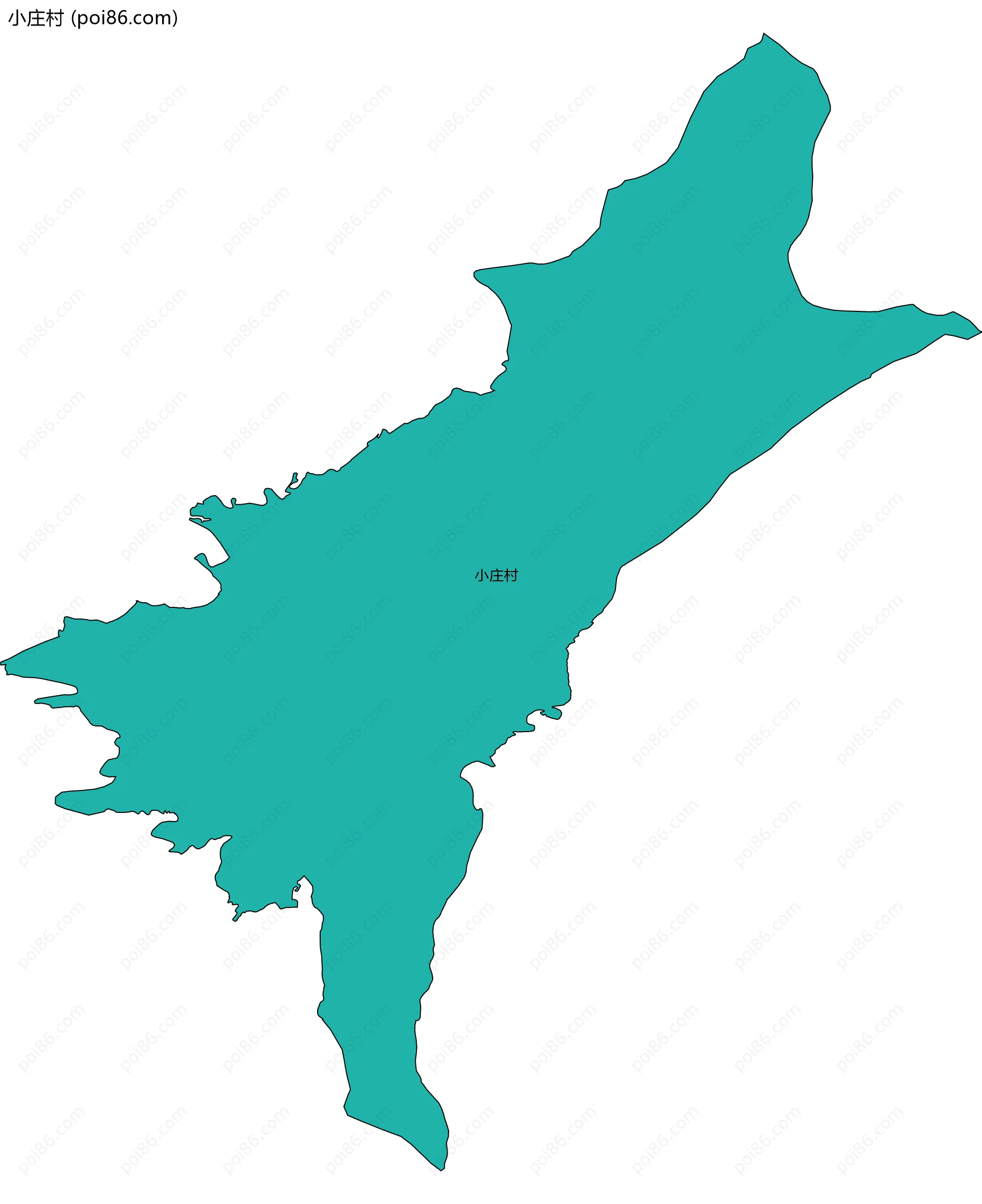 小庄村边界地图