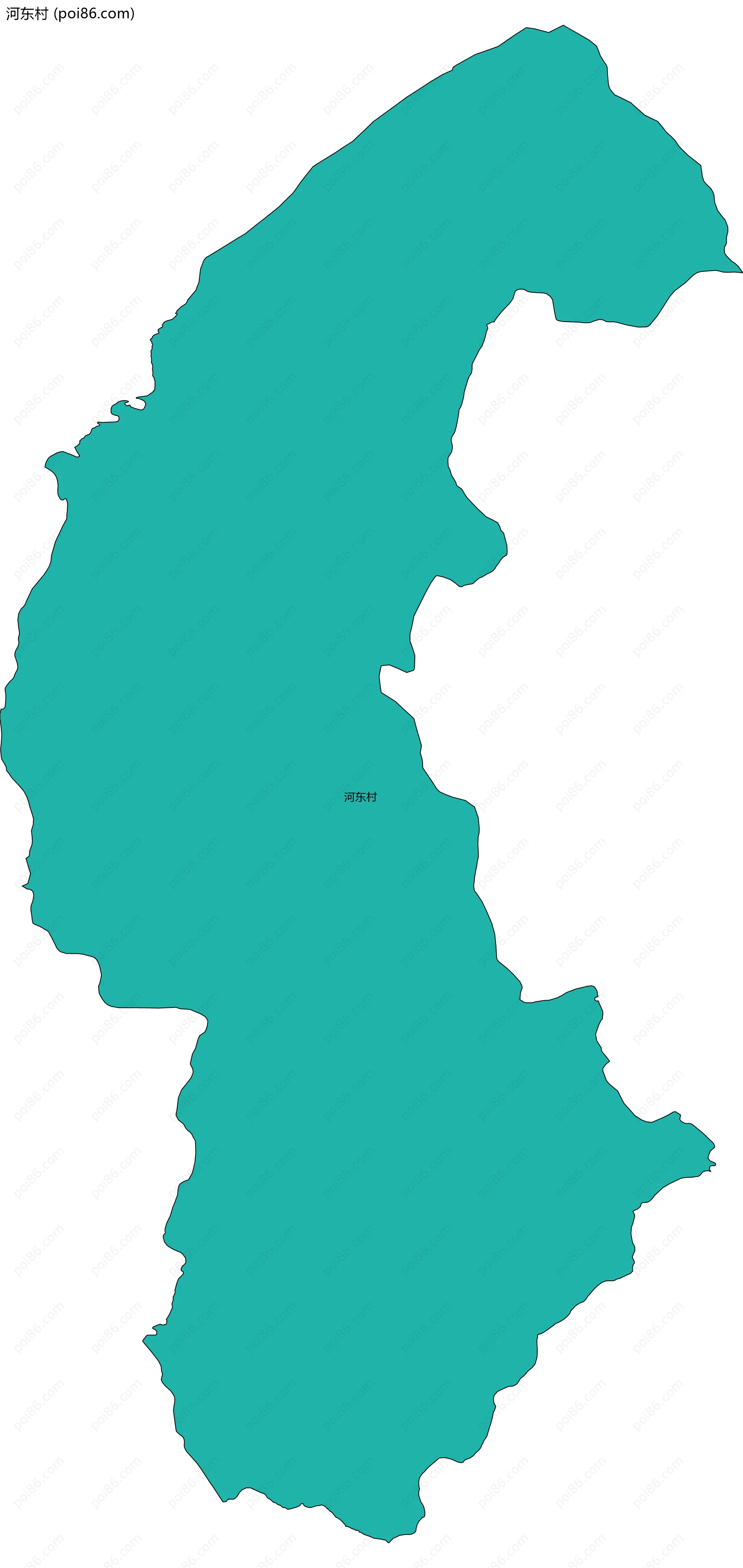 河东村边界地图