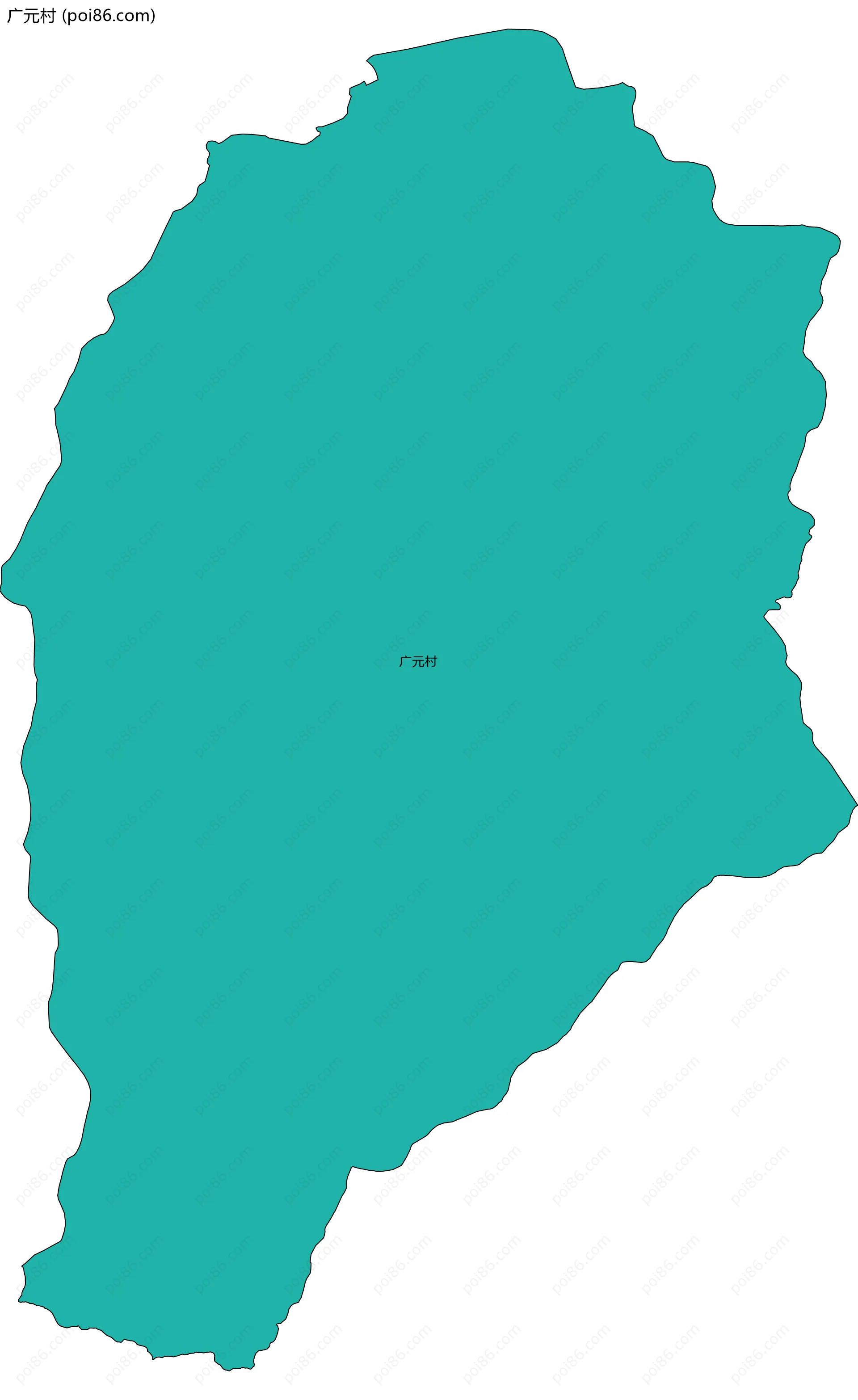 广元村边界地图