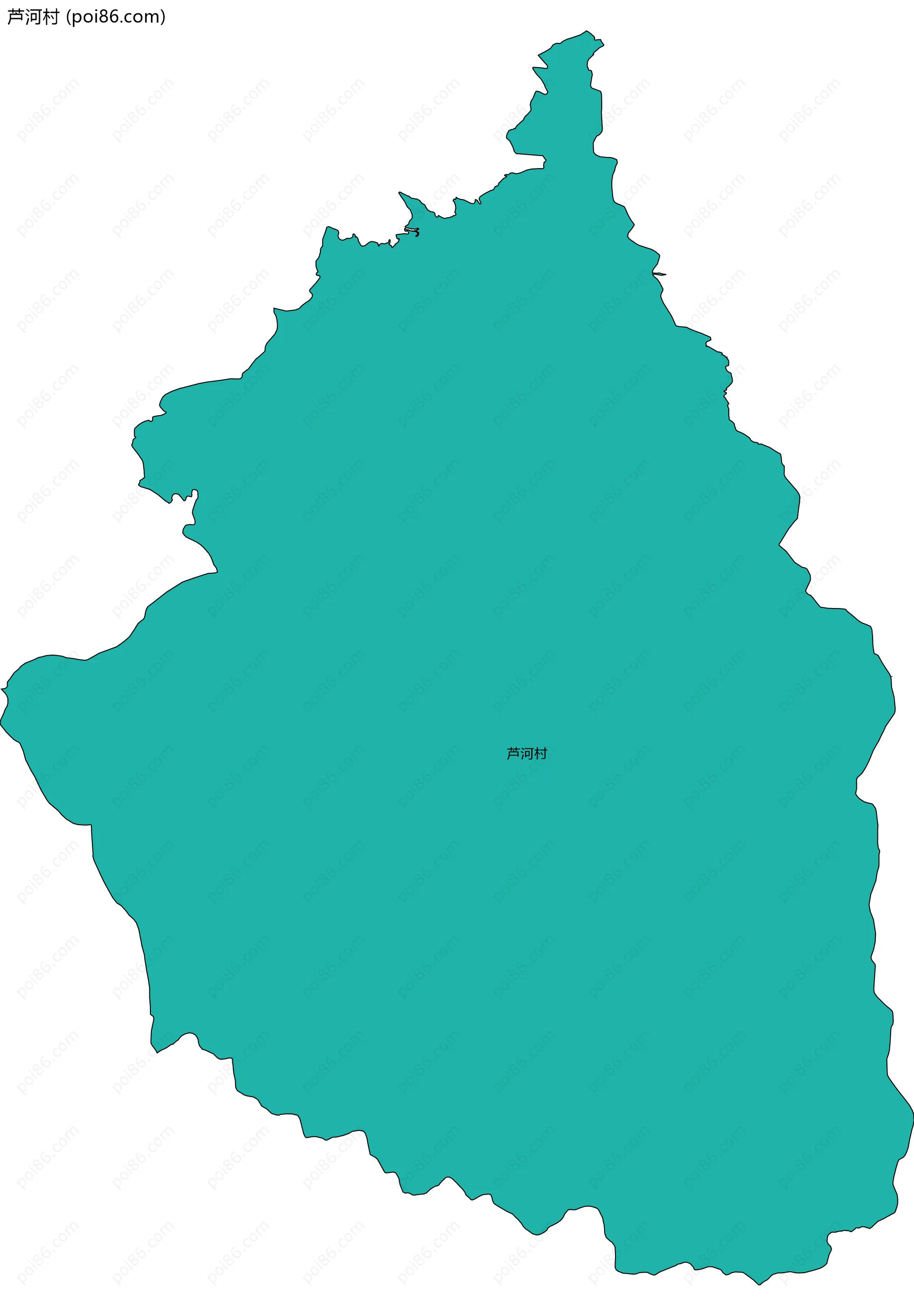 芦河村边界地图