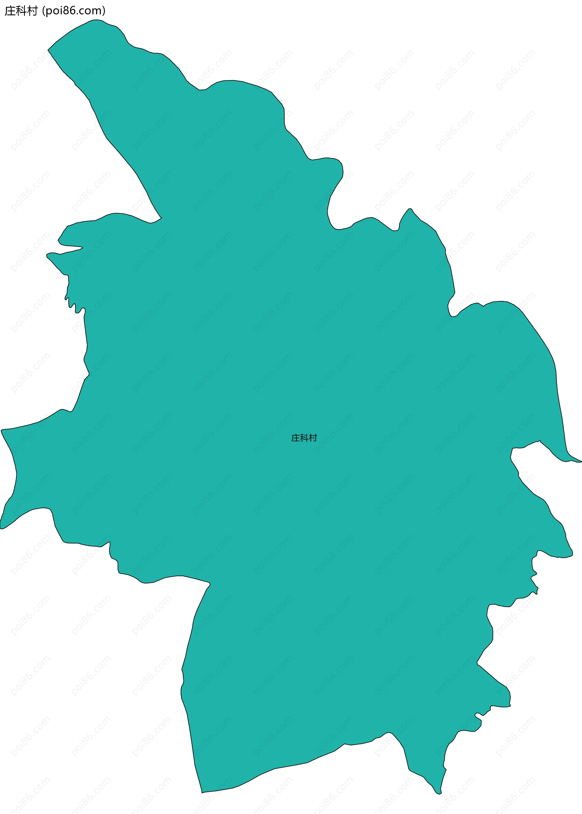 庄科村边界地图