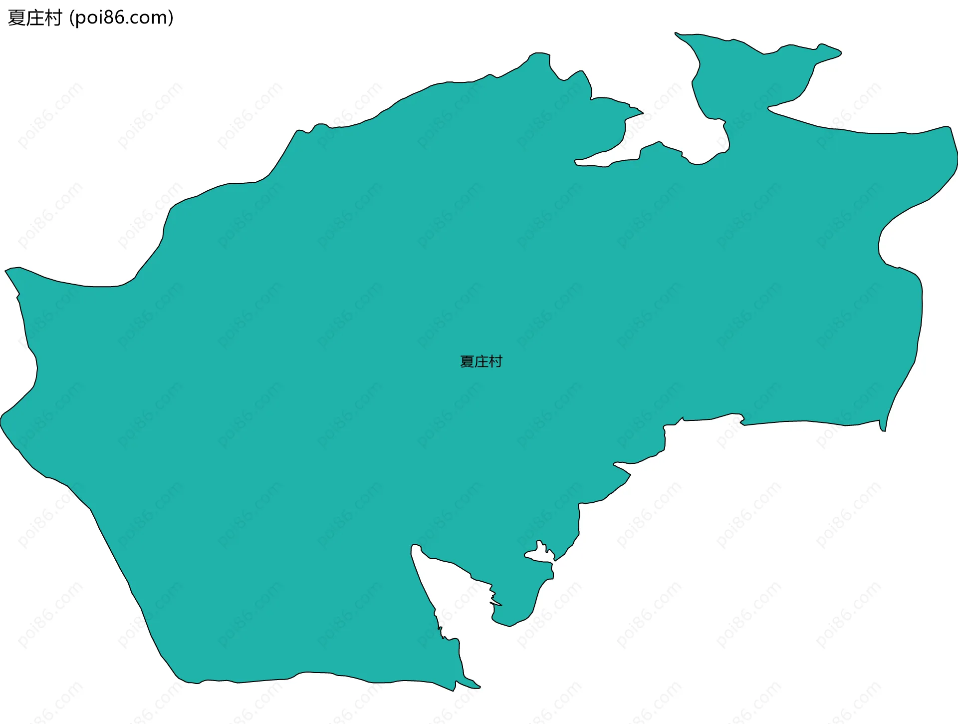 夏庄村边界地图