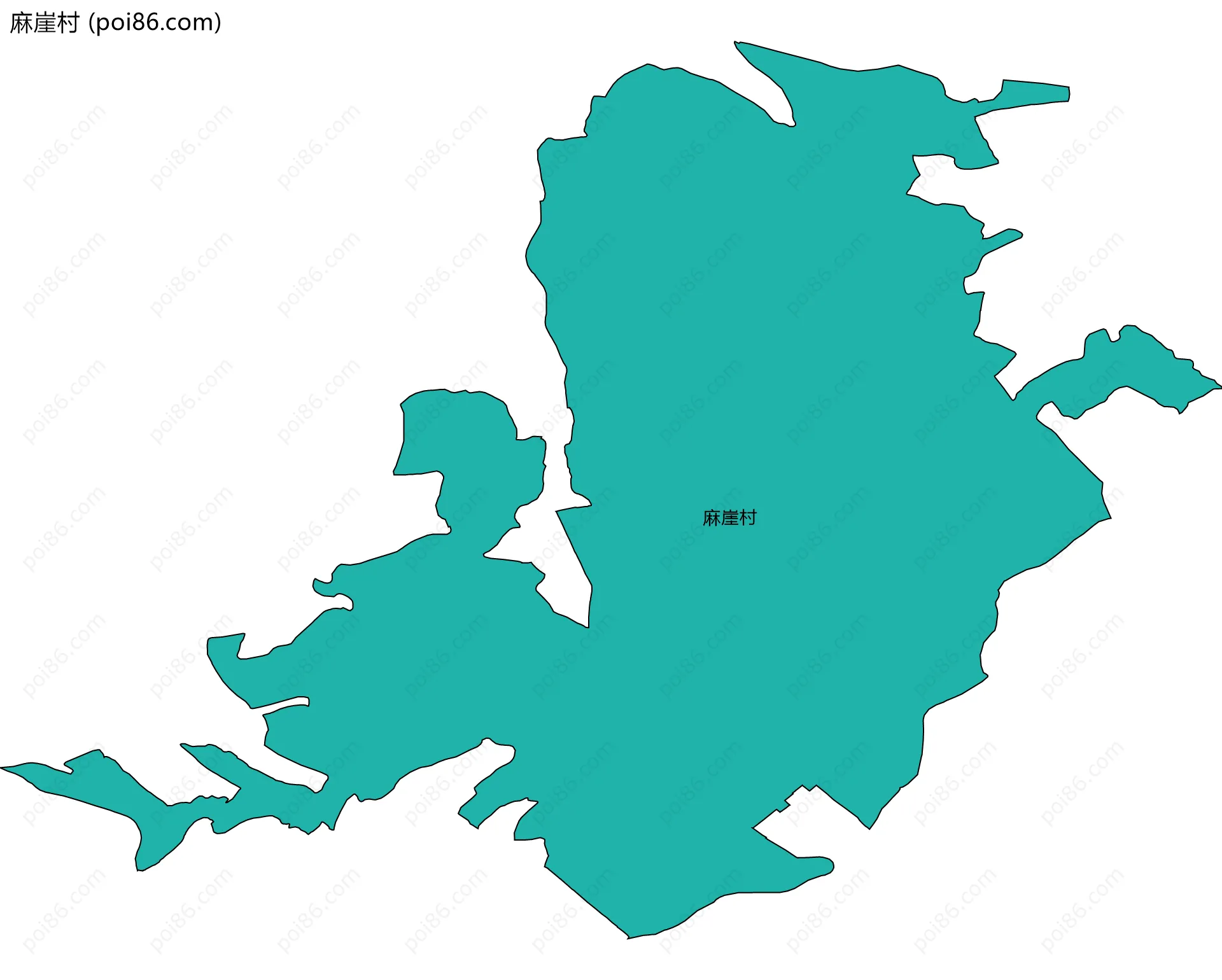 麻崖村边界地图