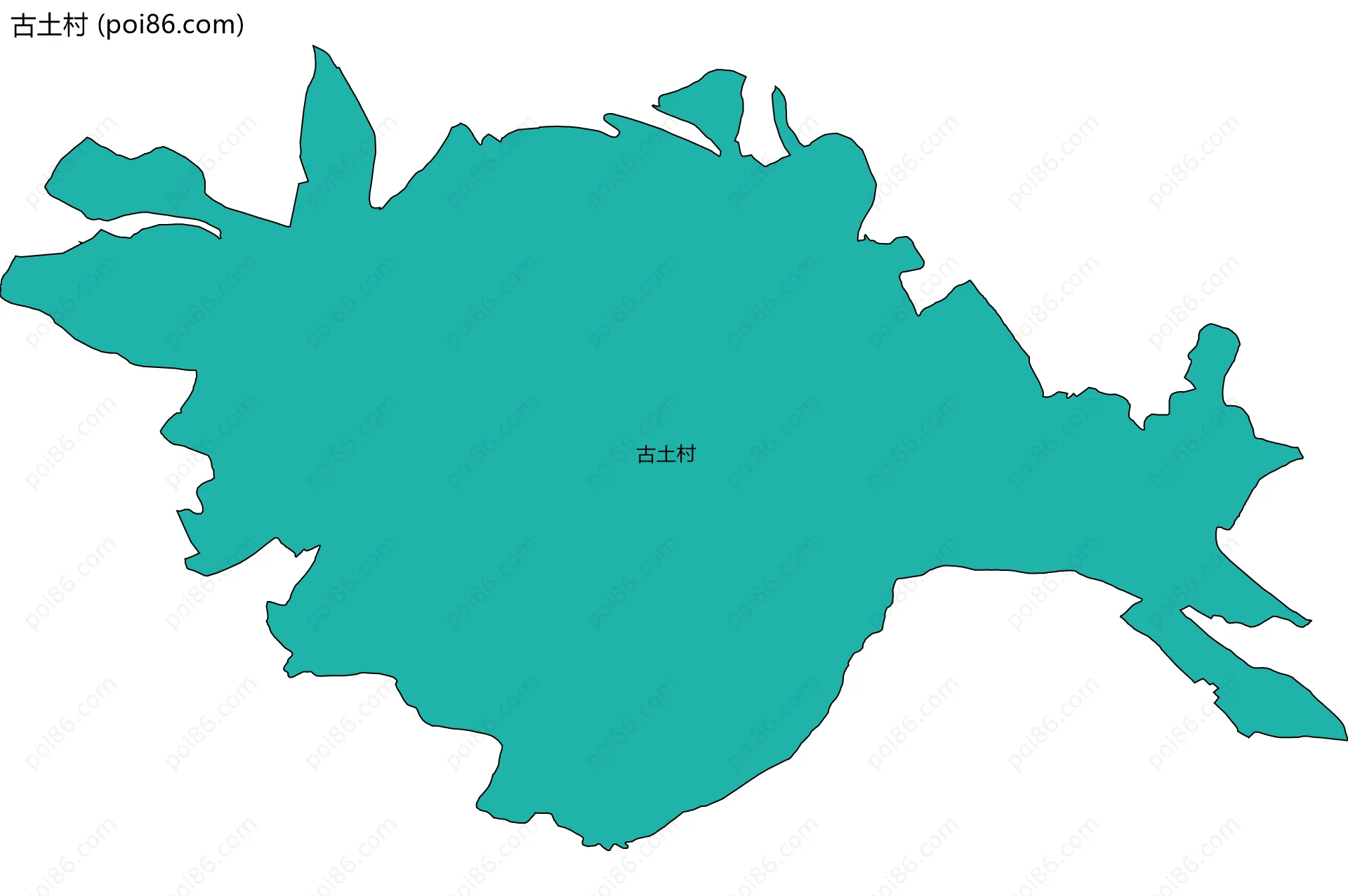 古土村边界地图