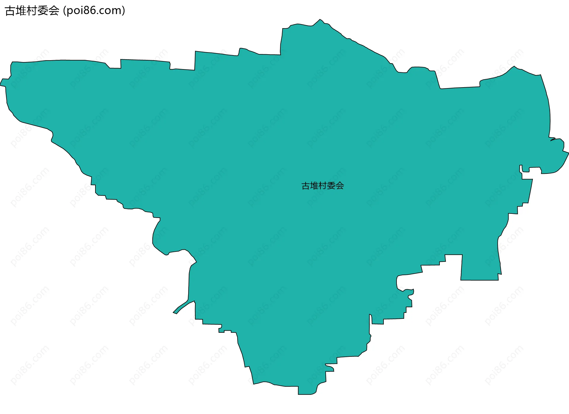 古堆村委会边界地图