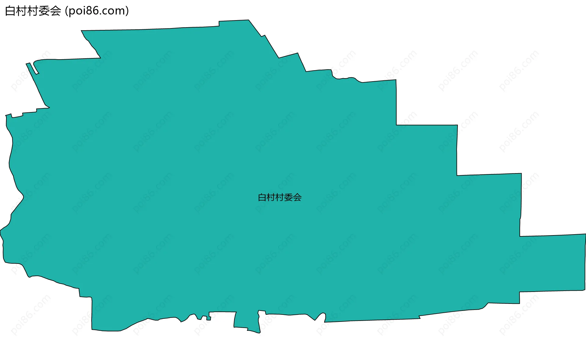 白村村委会边界地图