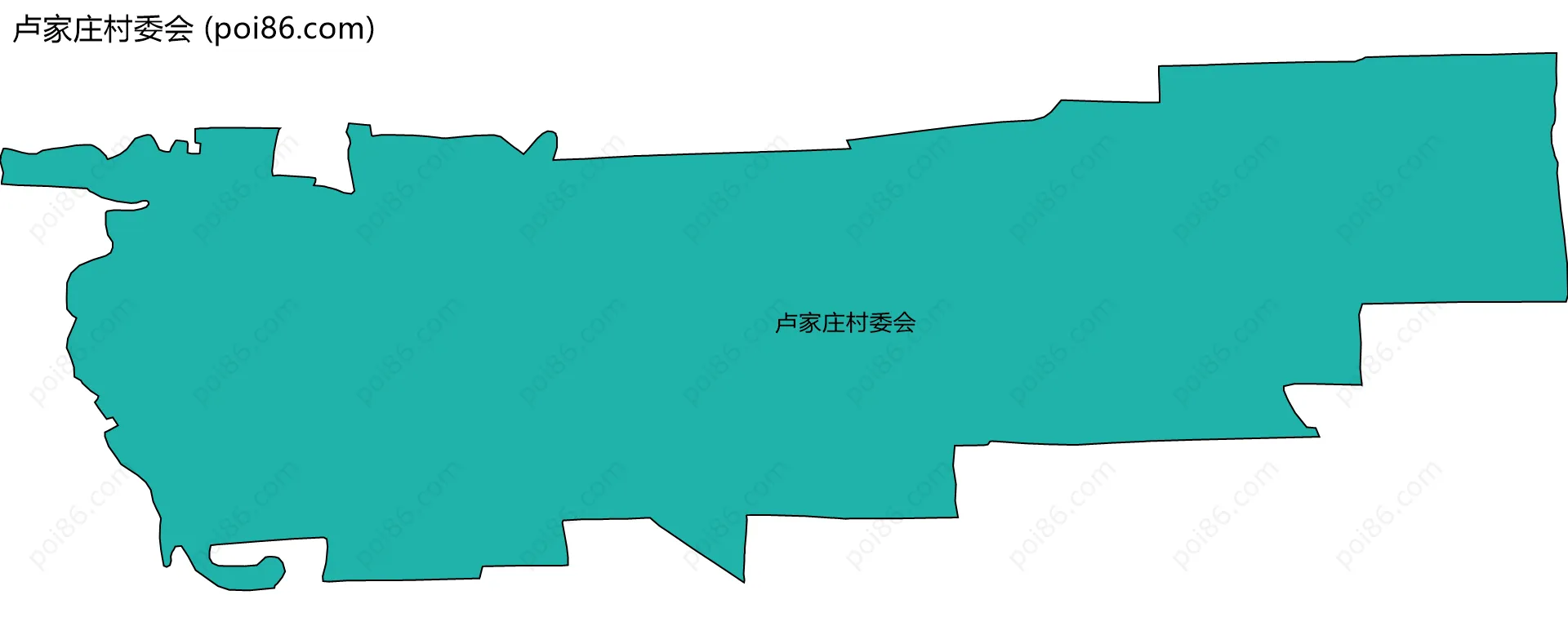 卢家庄村委会边界地图