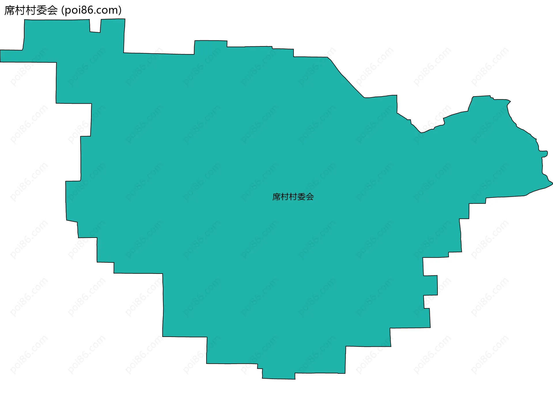 席村村委会边界地图