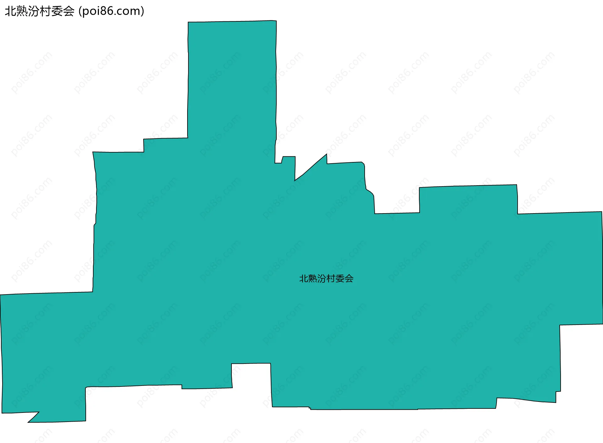 北熟汾村委会边界地图