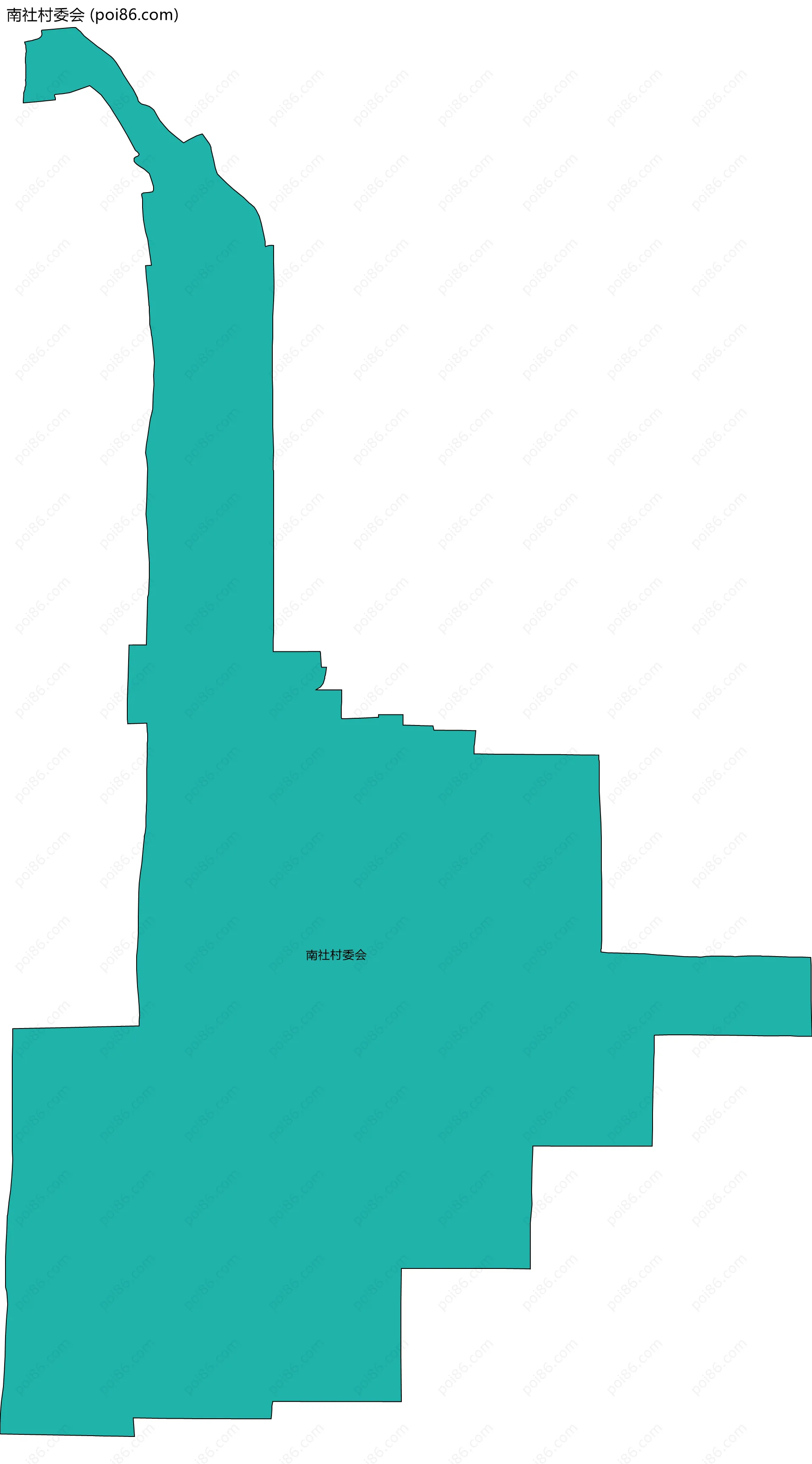 南社村委会边界地图