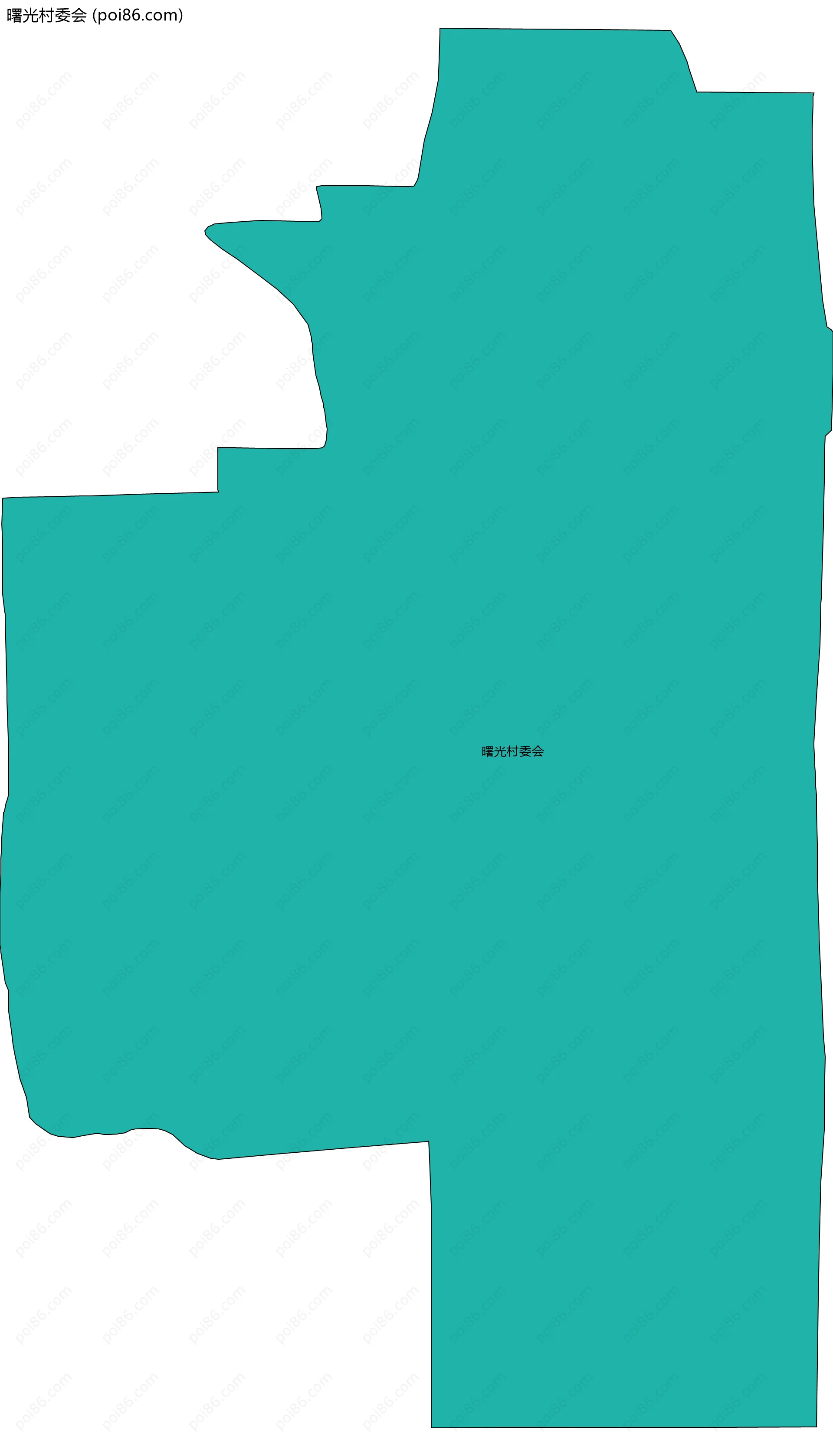 曙光村委会边界地图