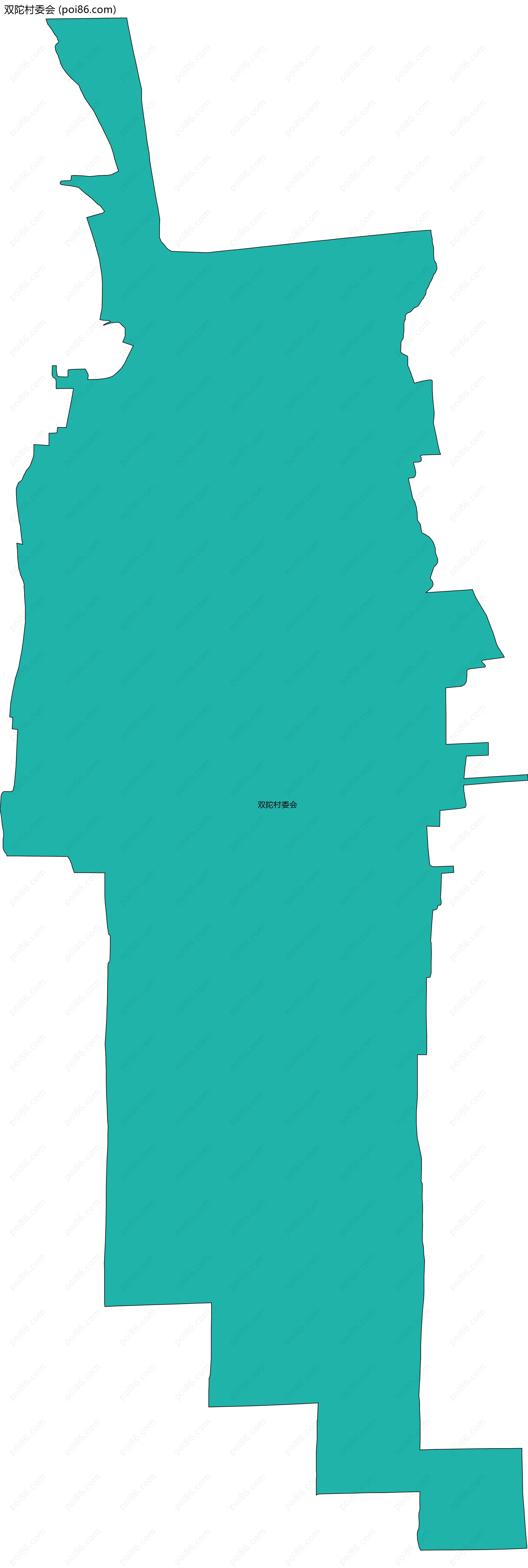 双陀村委会边界地图