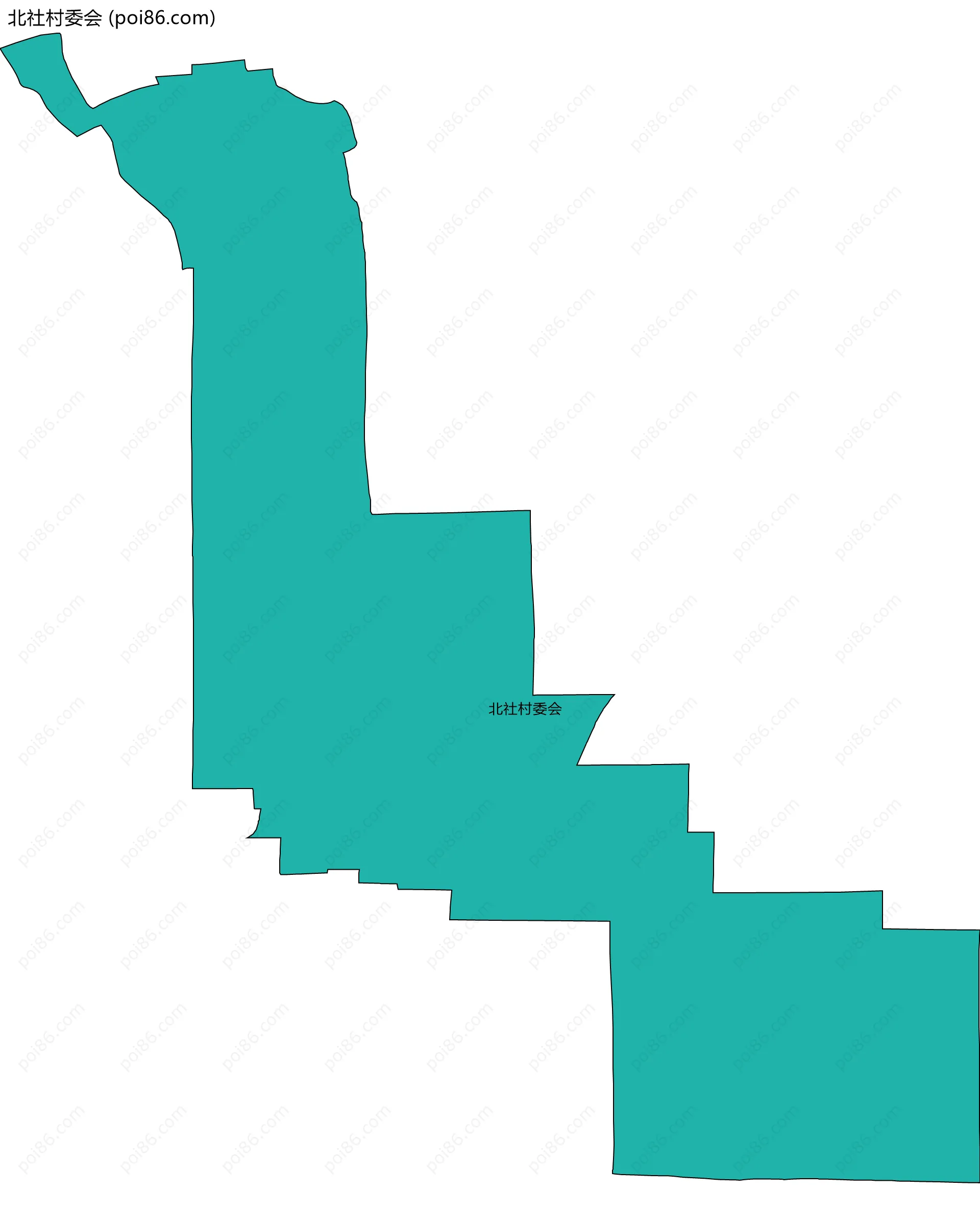 北社村委会边界地图