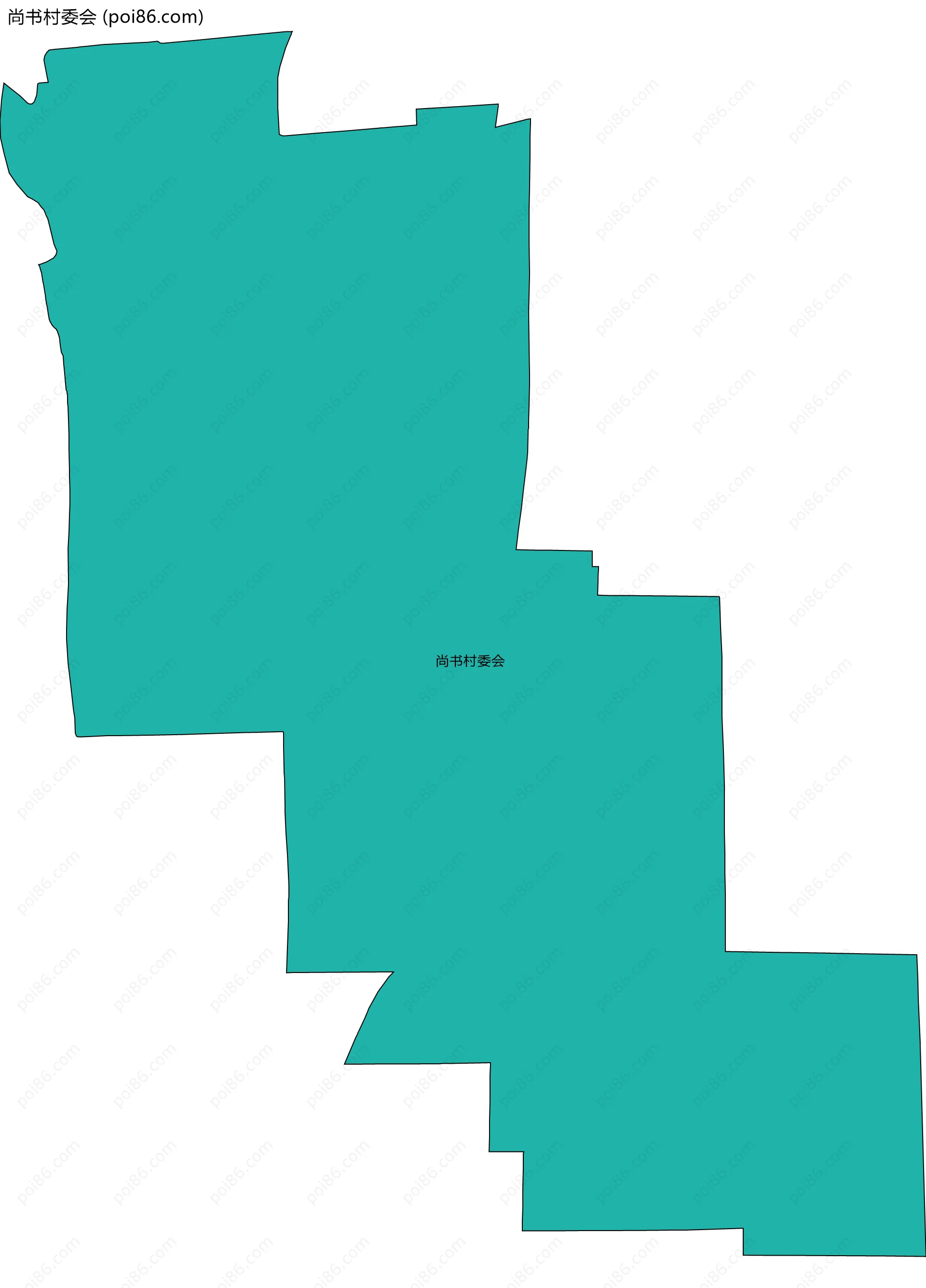 尚书村委会边界地图
