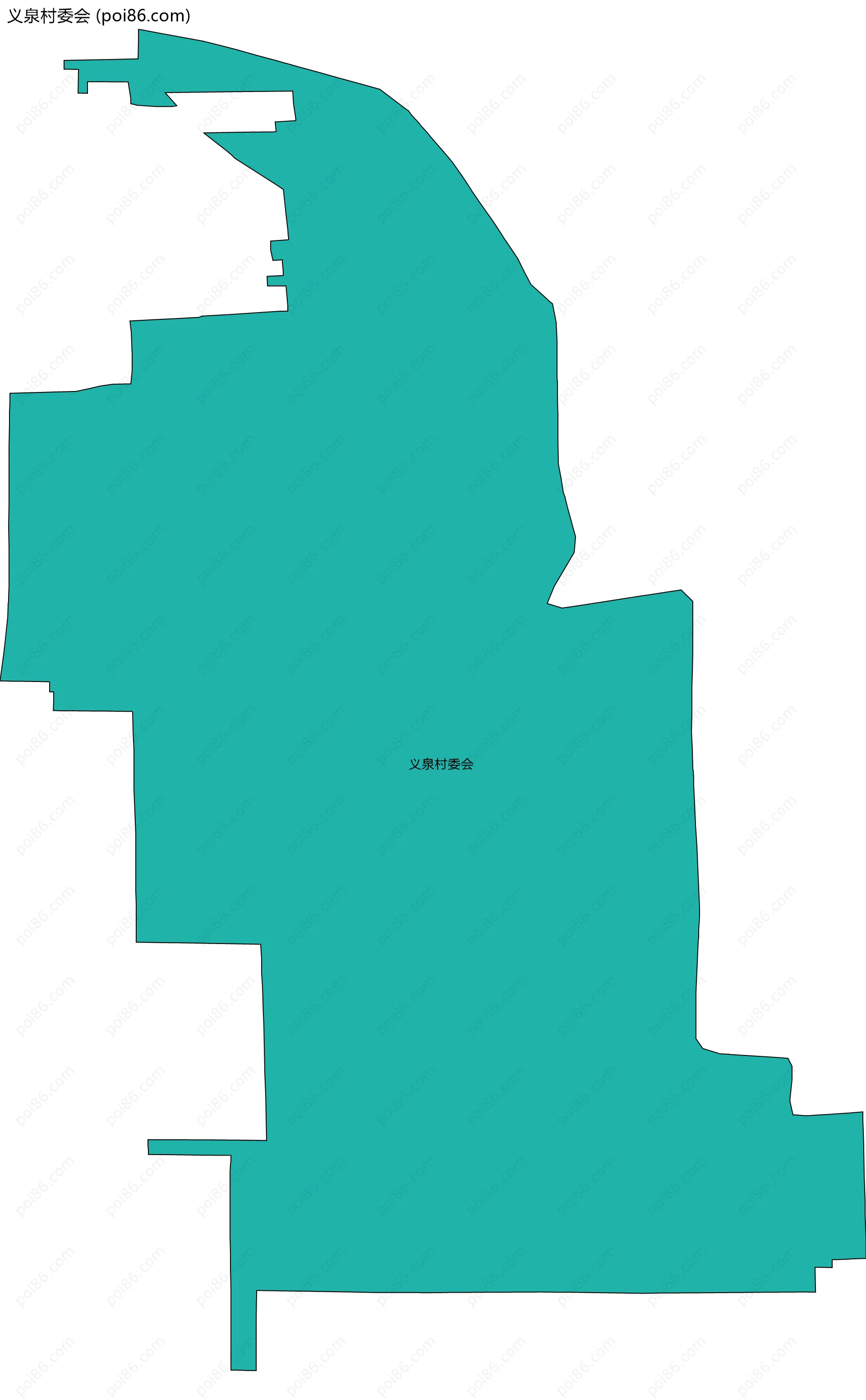 义泉村委会边界地图