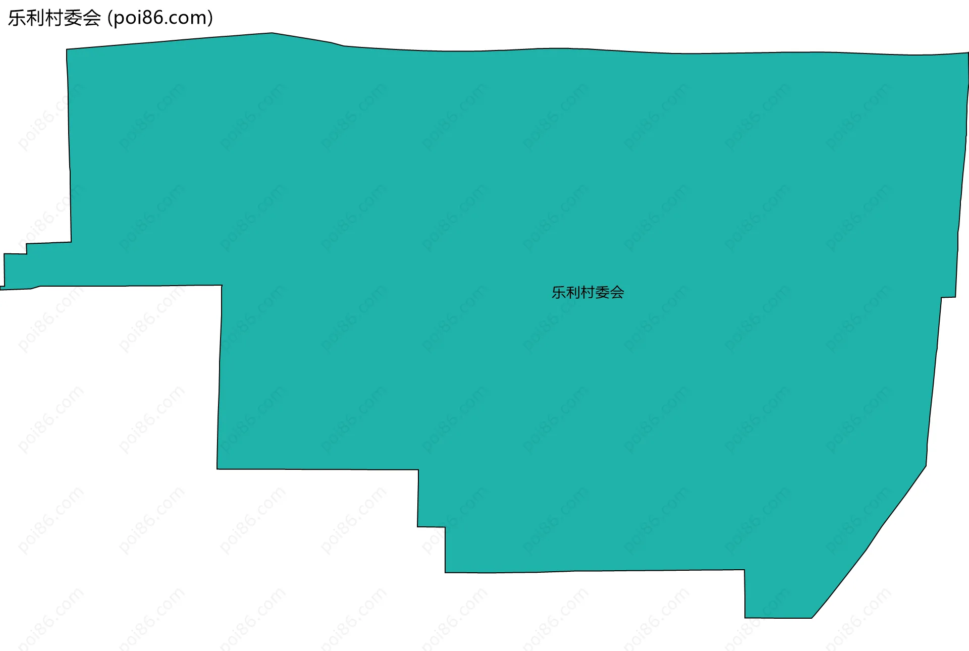 乐利村委会边界地图