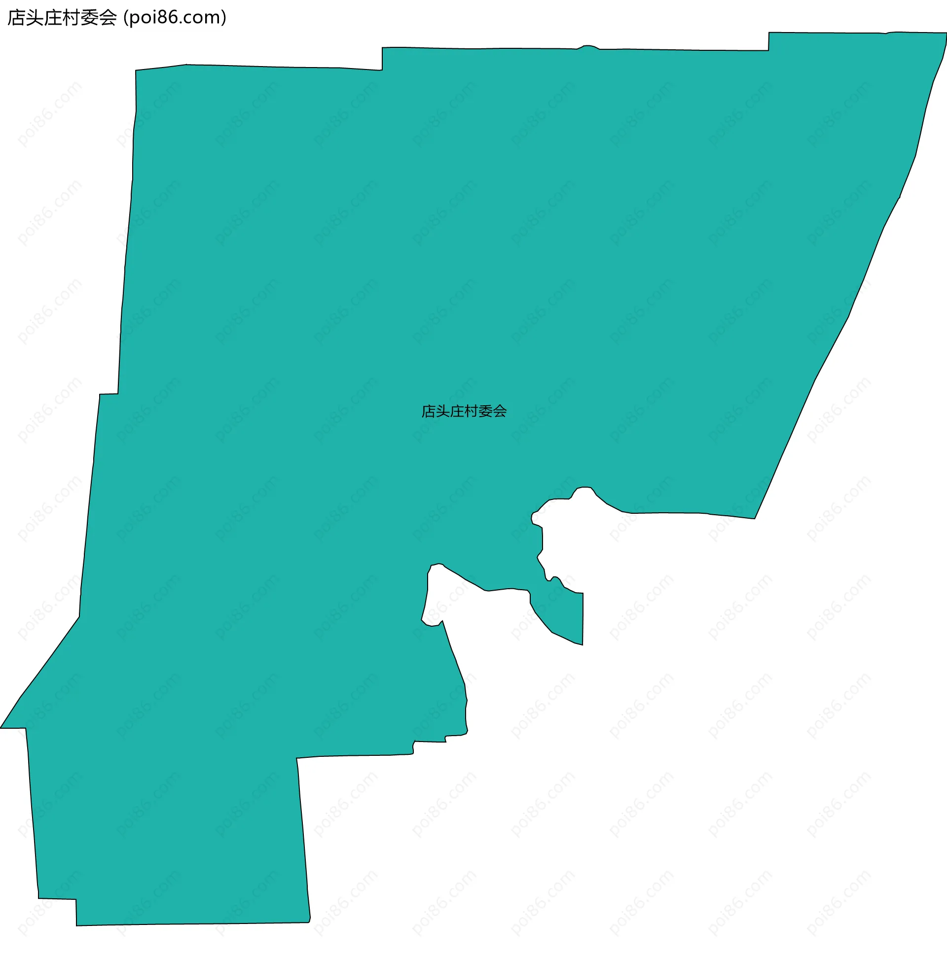 店头庄村委会边界地图