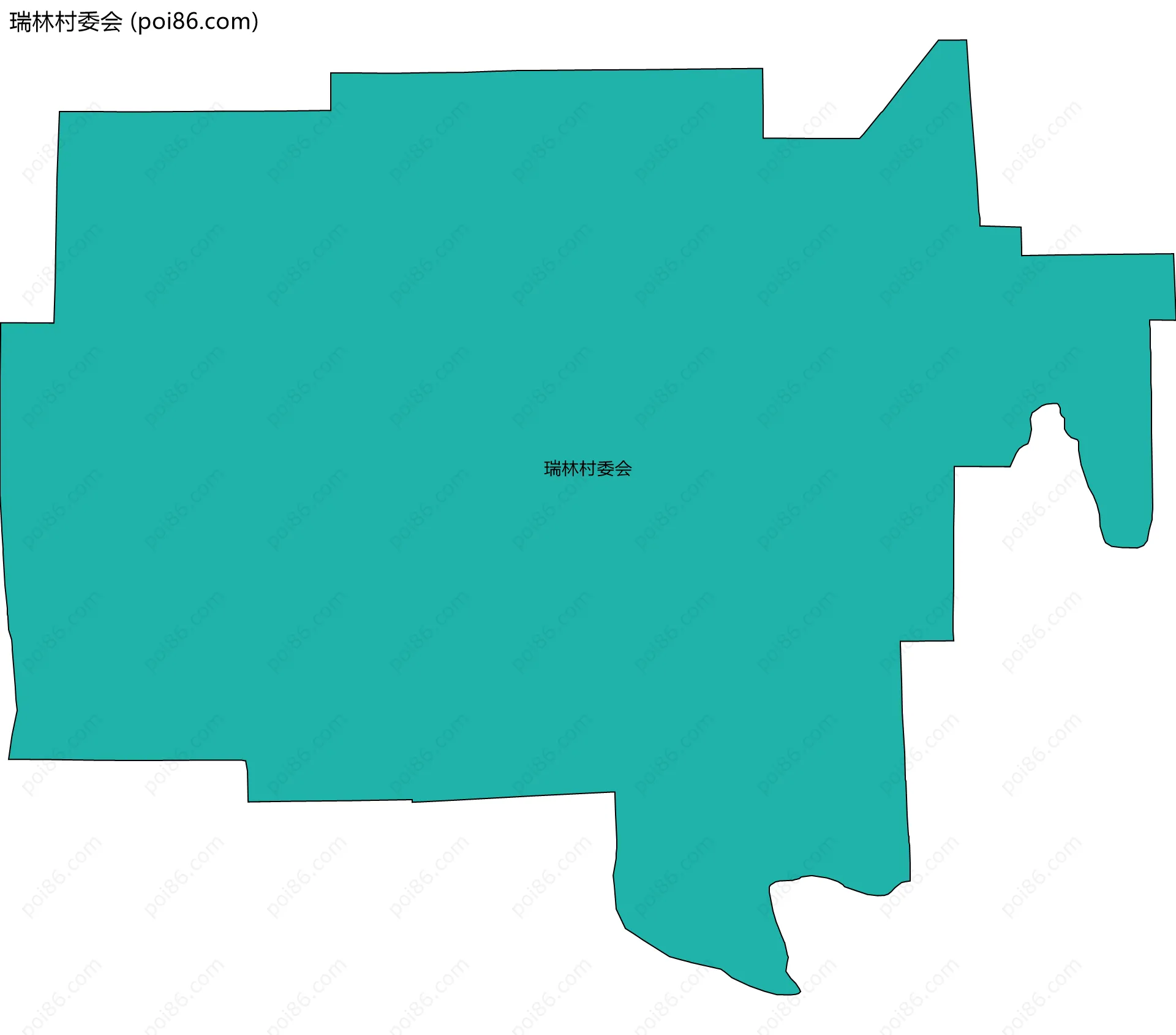 瑞林村委会边界地图