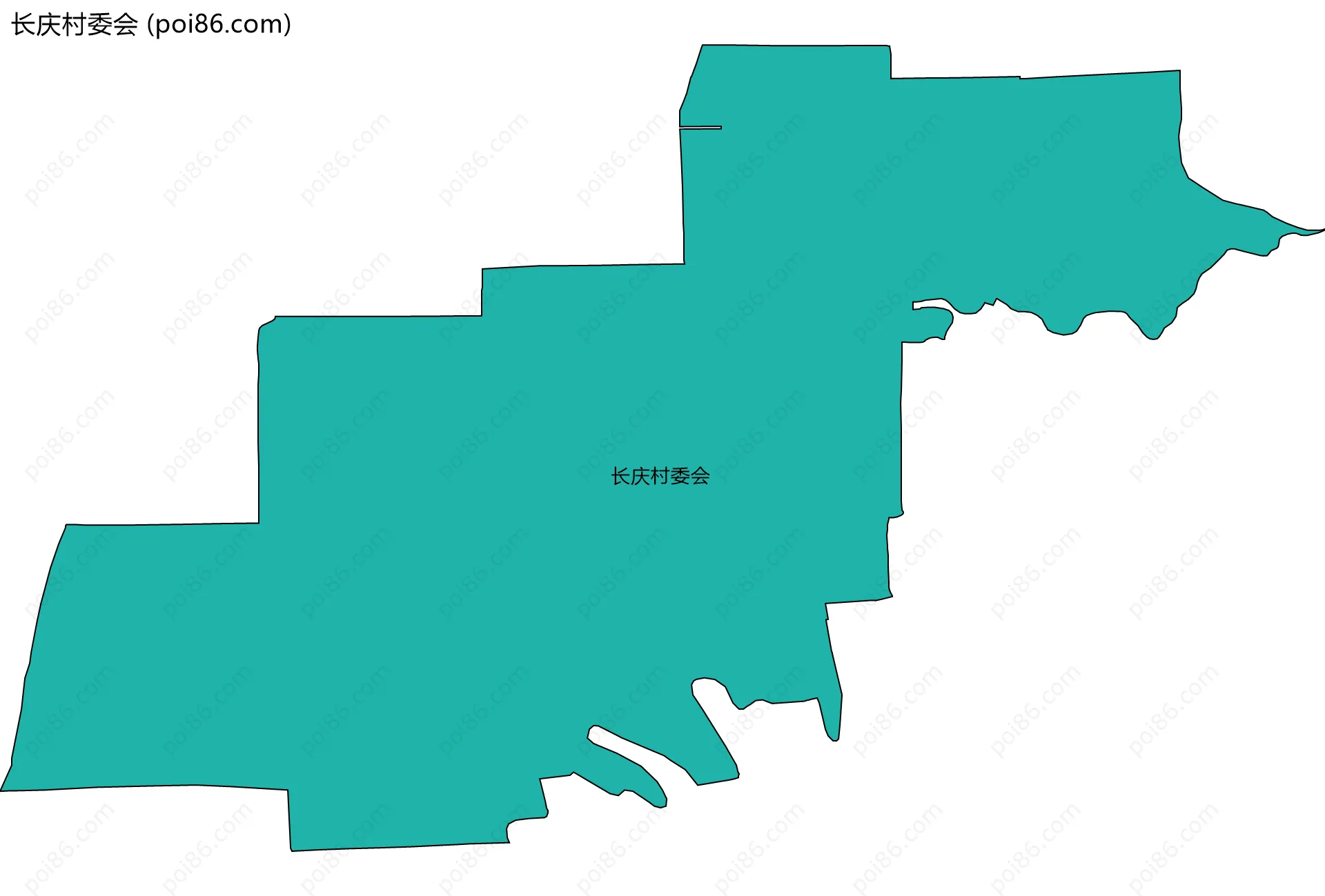 长庆村委会边界地图