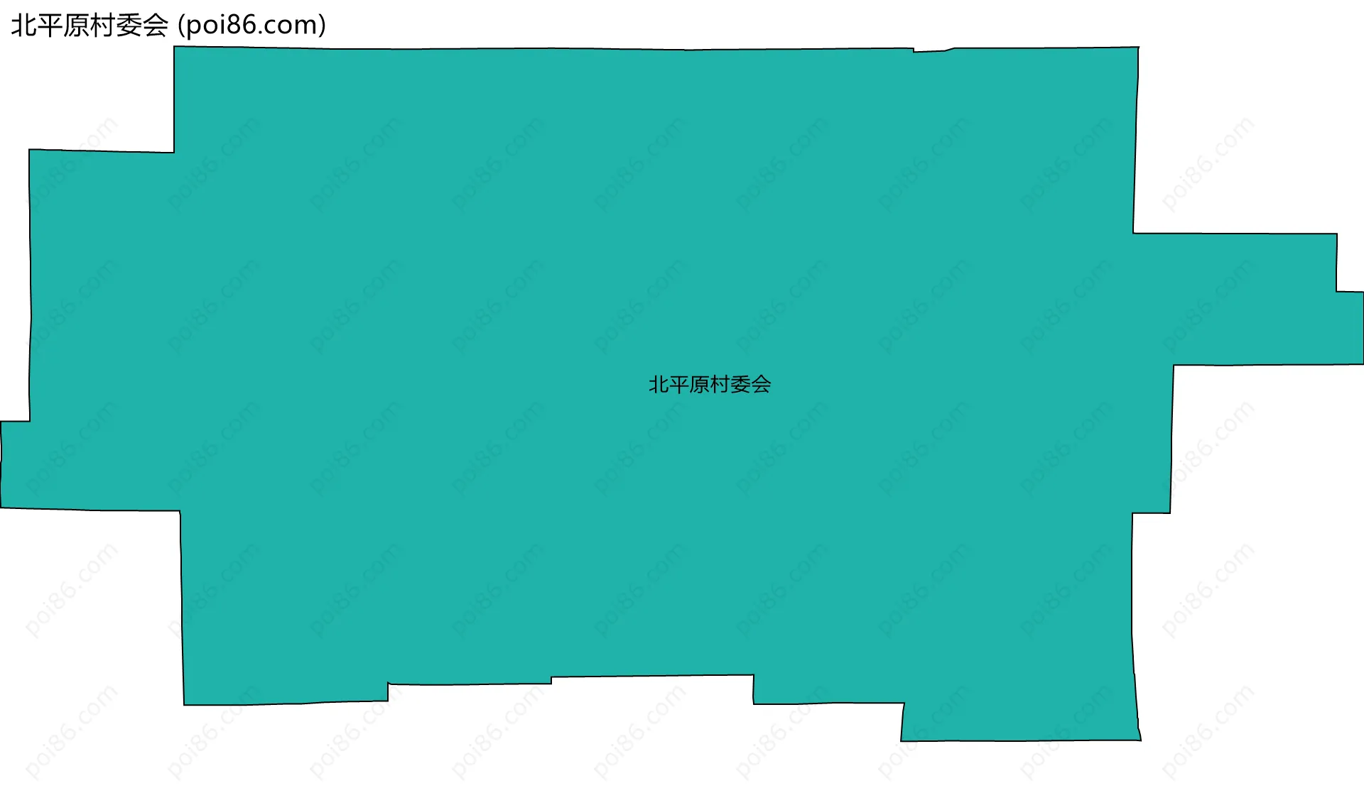 北平原村委会边界地图