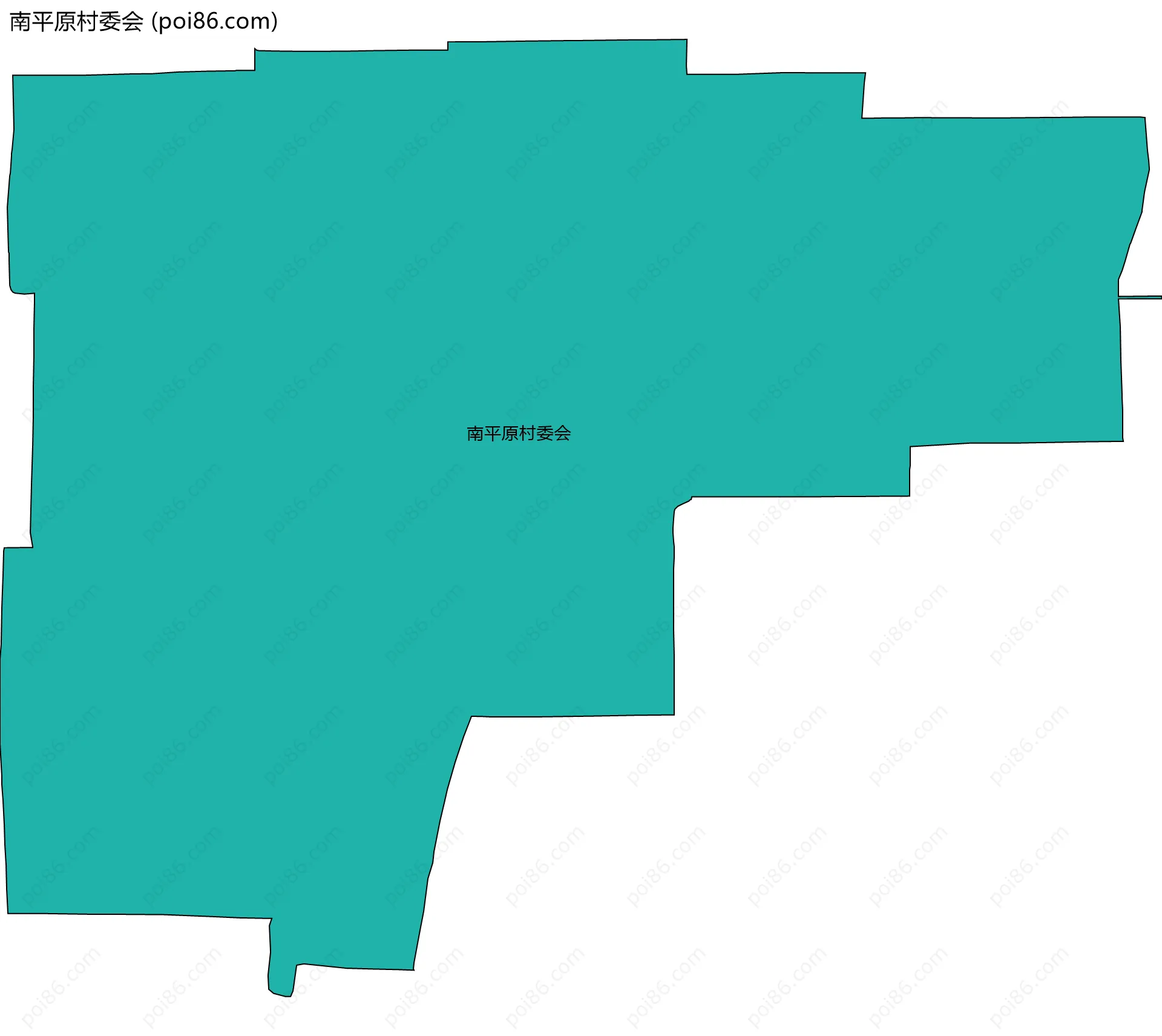 南平原村委会边界地图