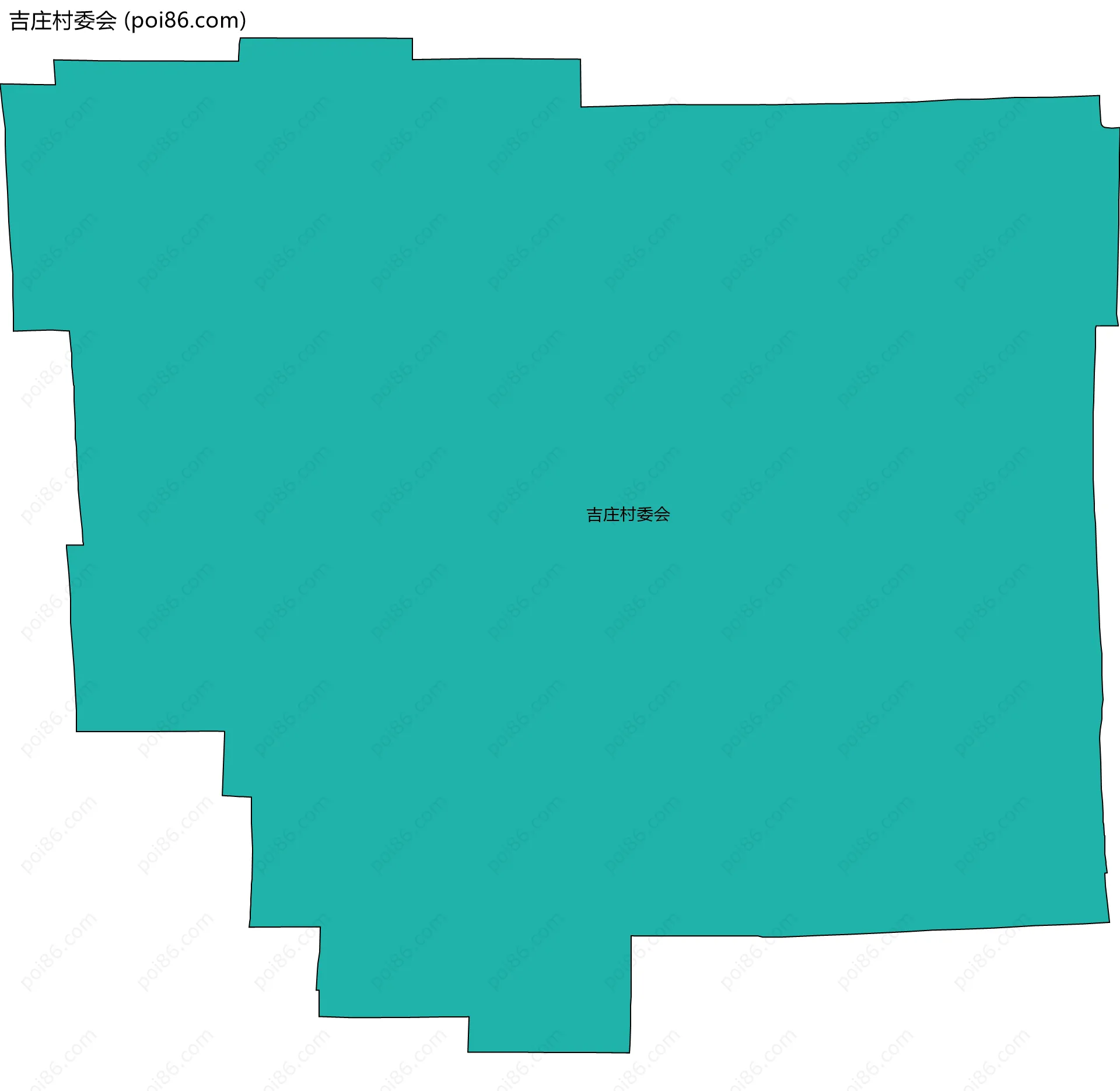 吉庄村委会边界地图