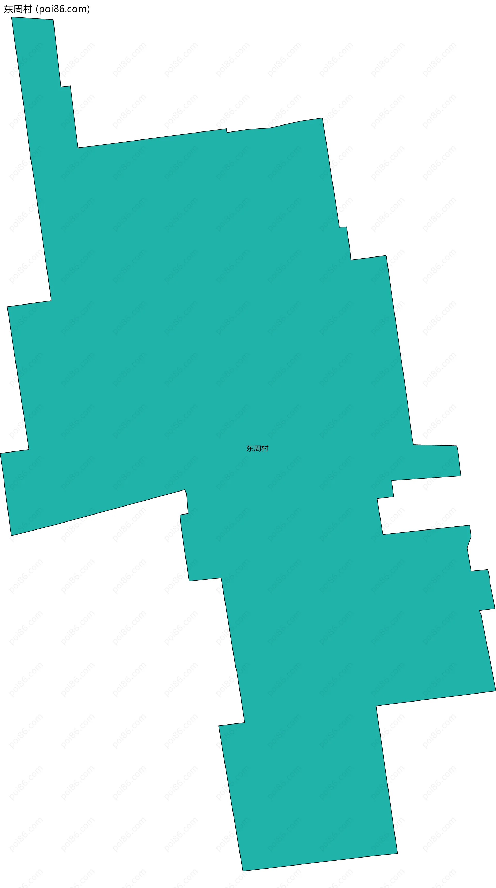 东周村边界地图