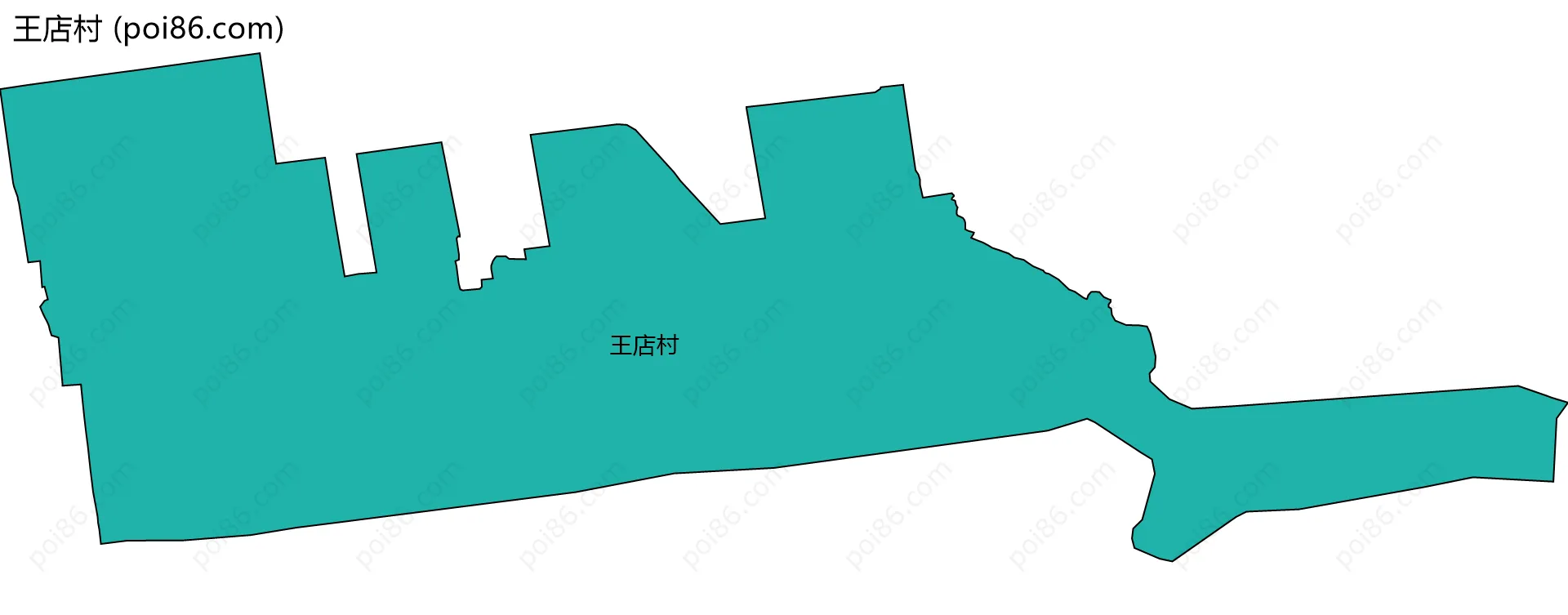 王店村边界地图