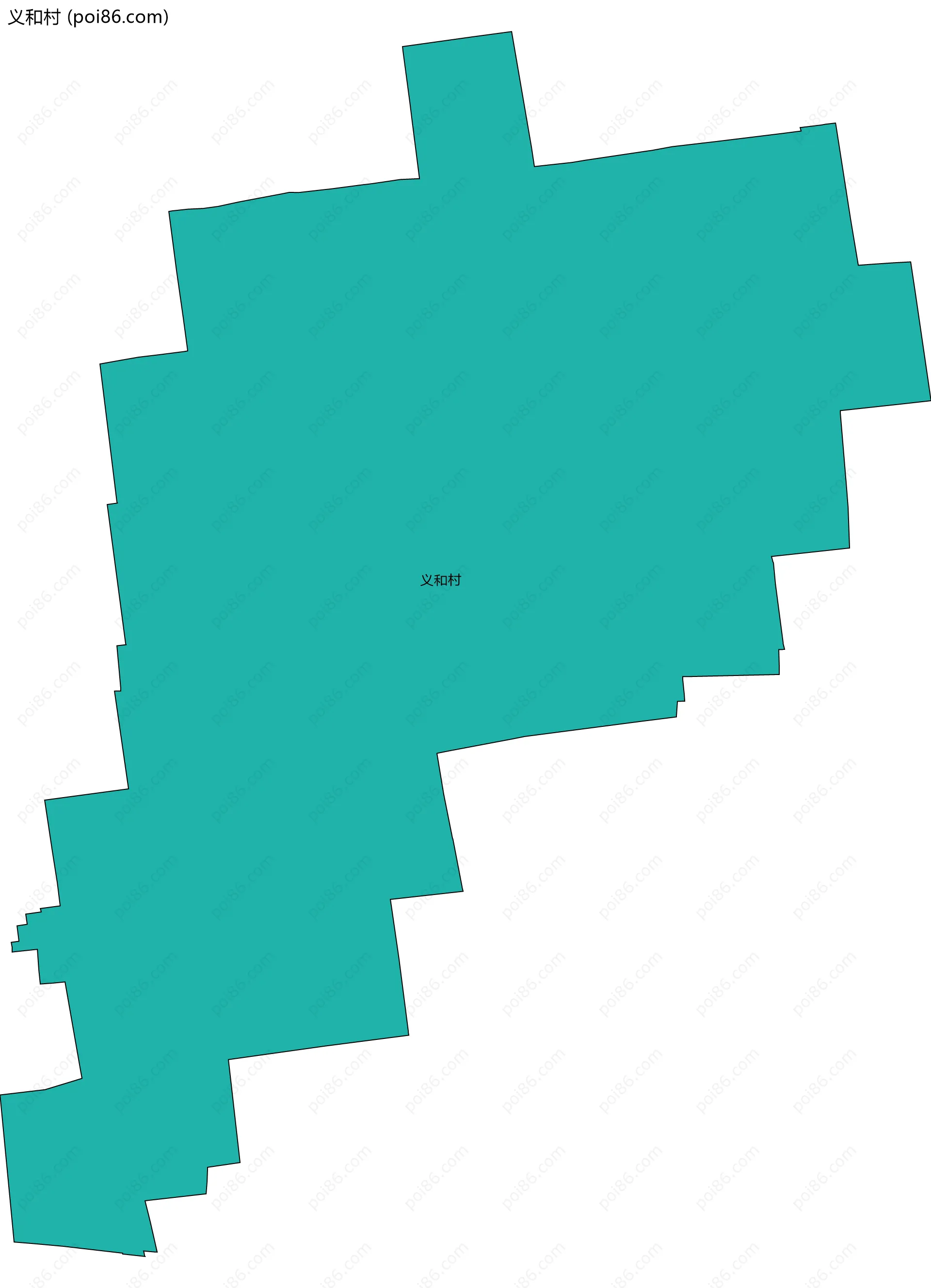义和村边界地图