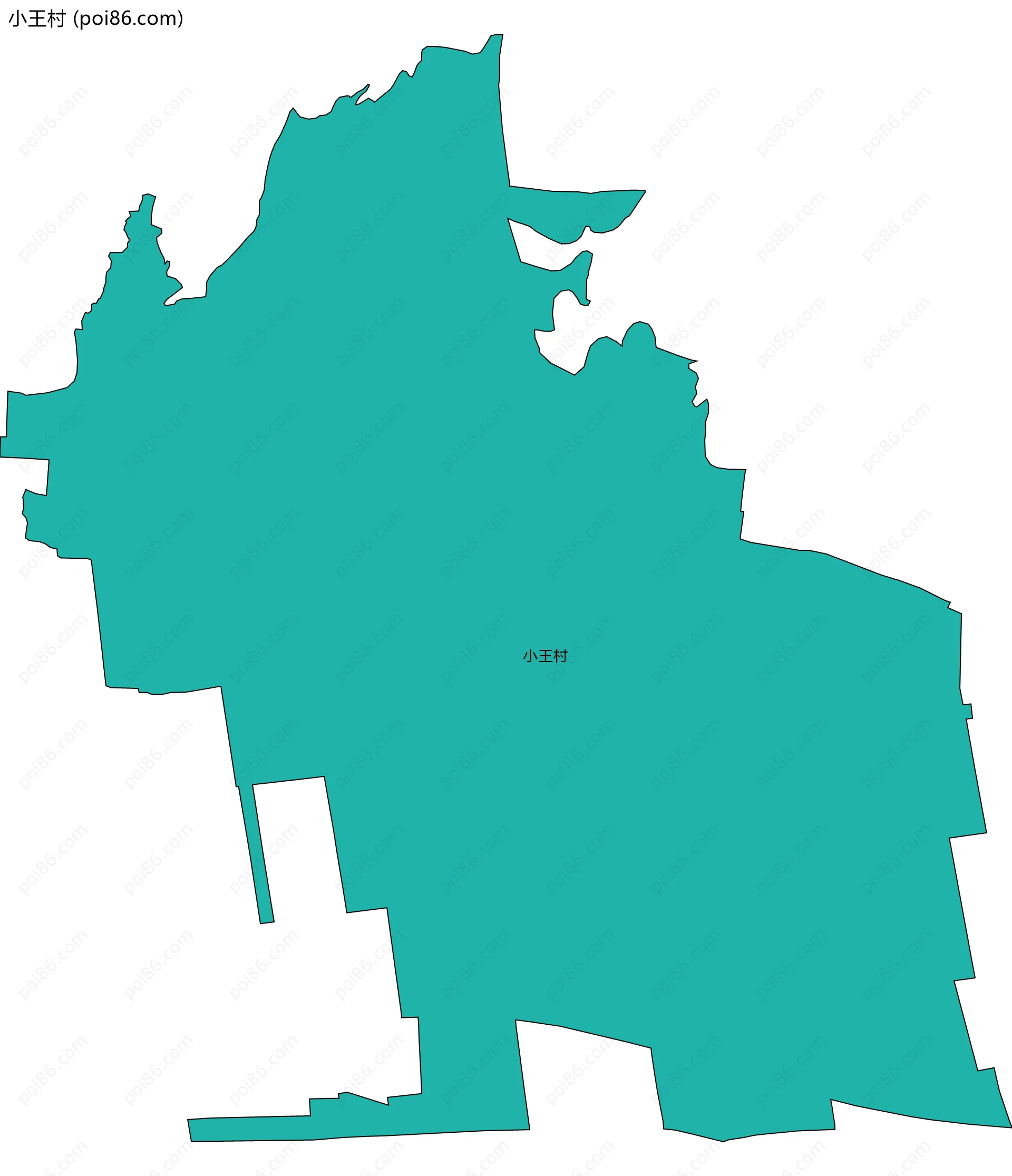 小王村边界地图