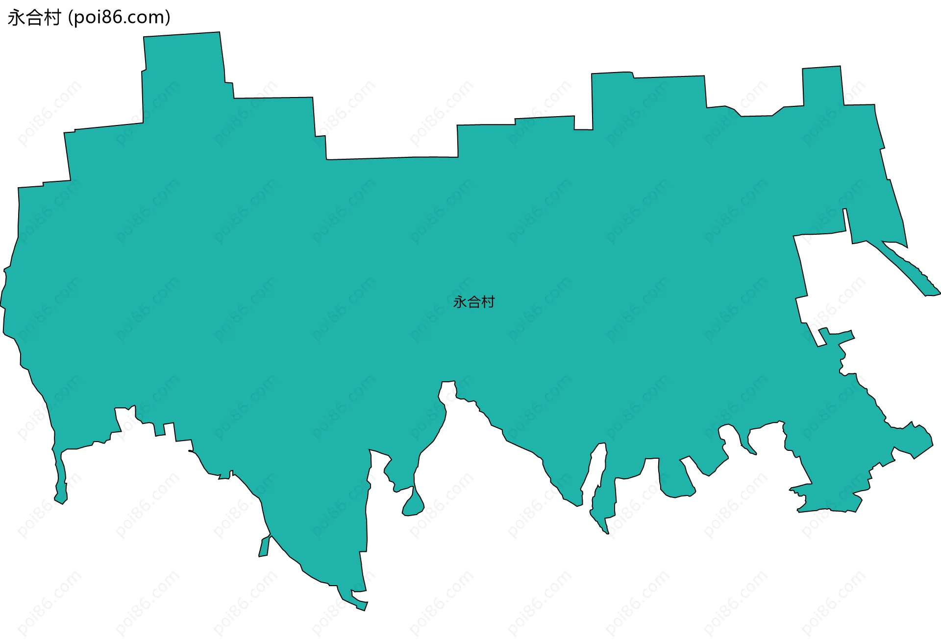 永合村边界地图