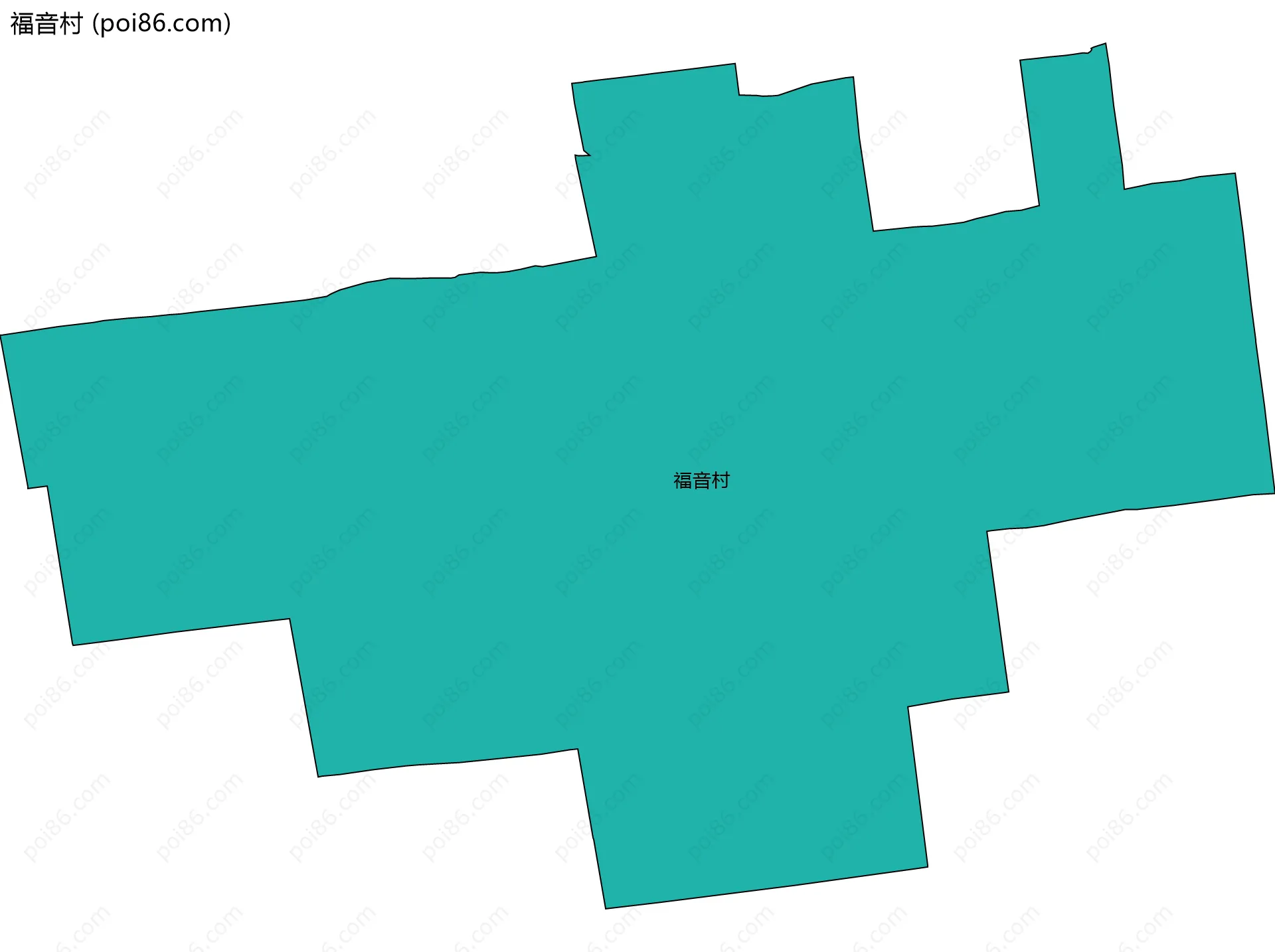 福音村边界地图