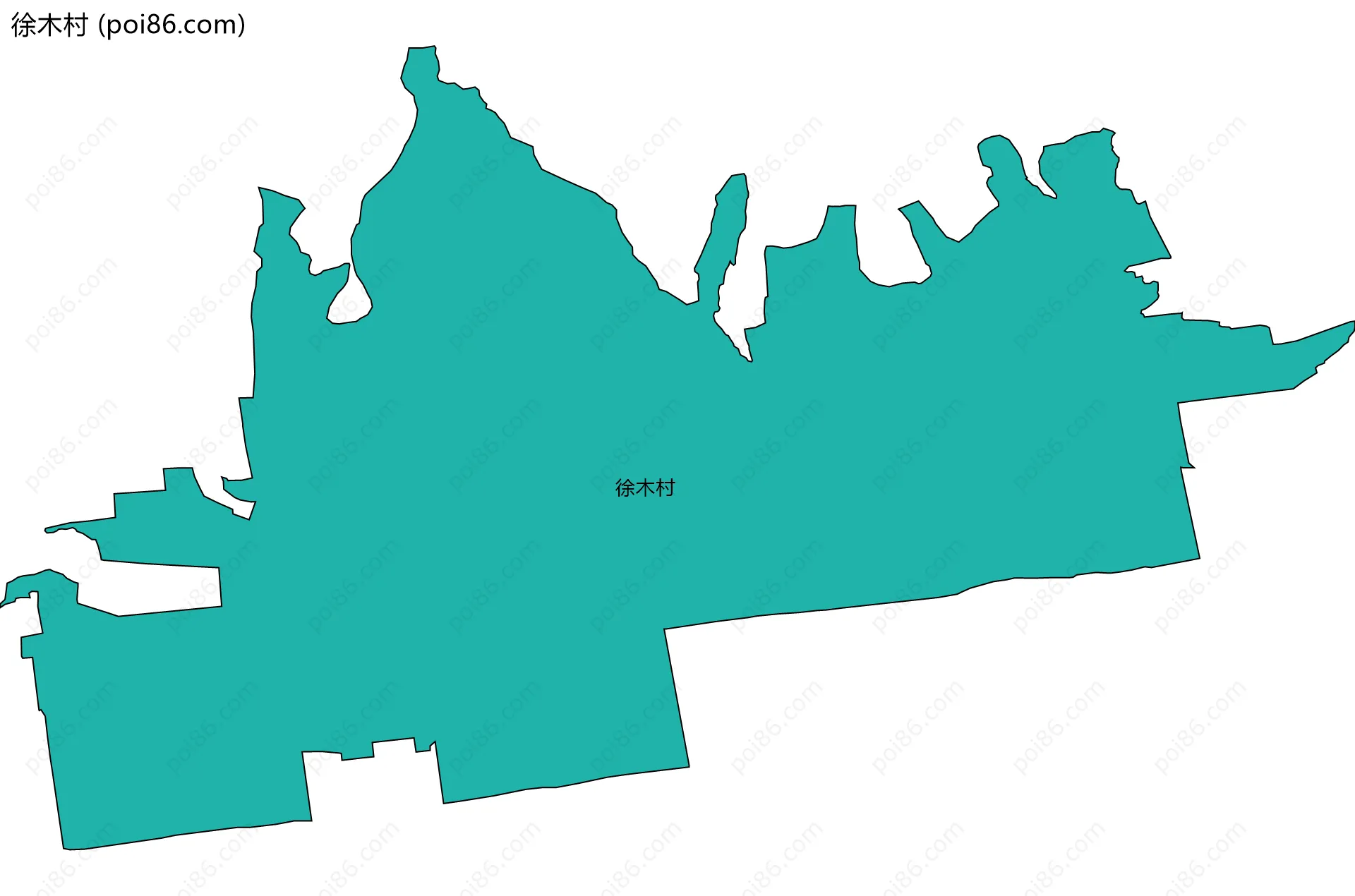 徐木村边界地图