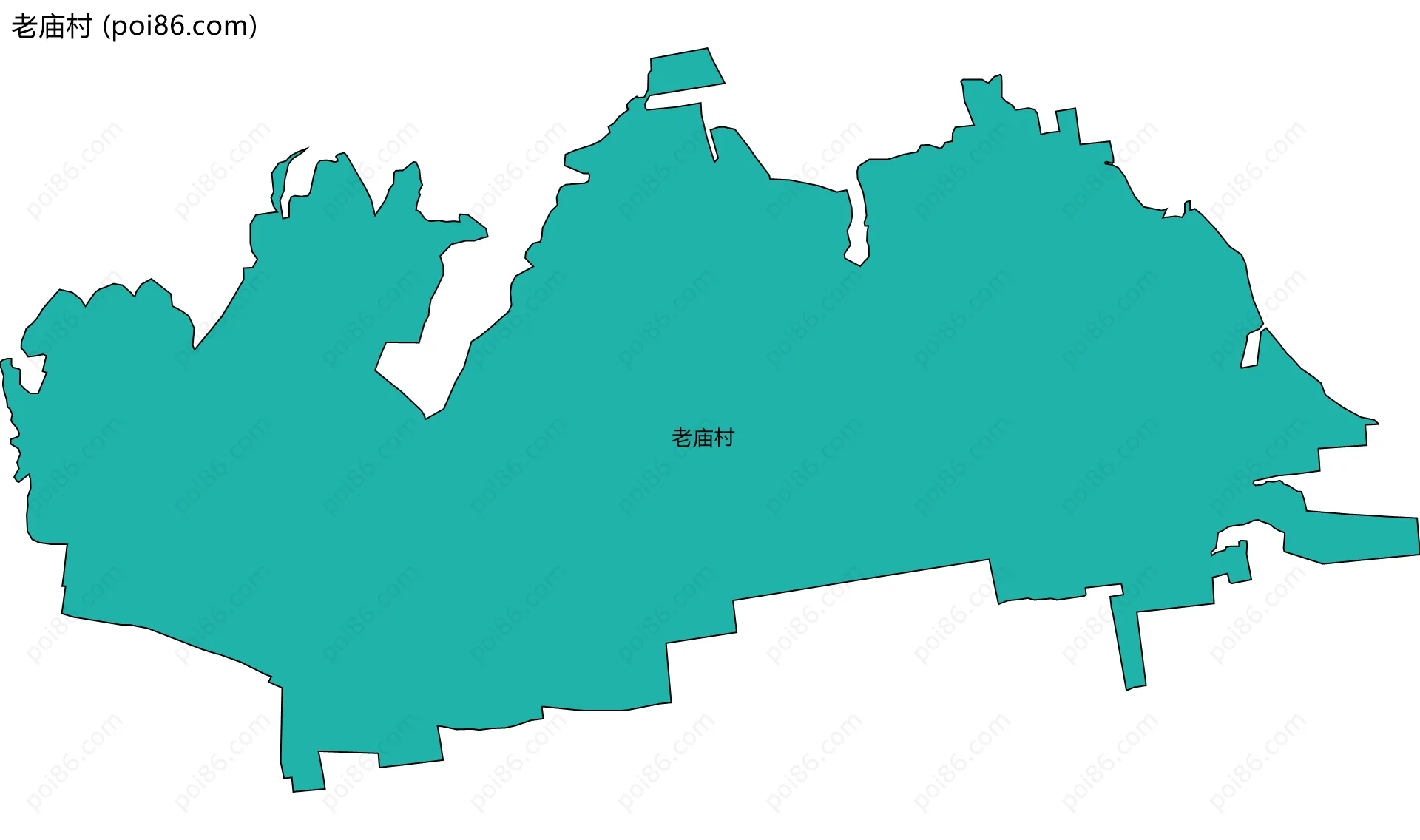 老庙村边界地图