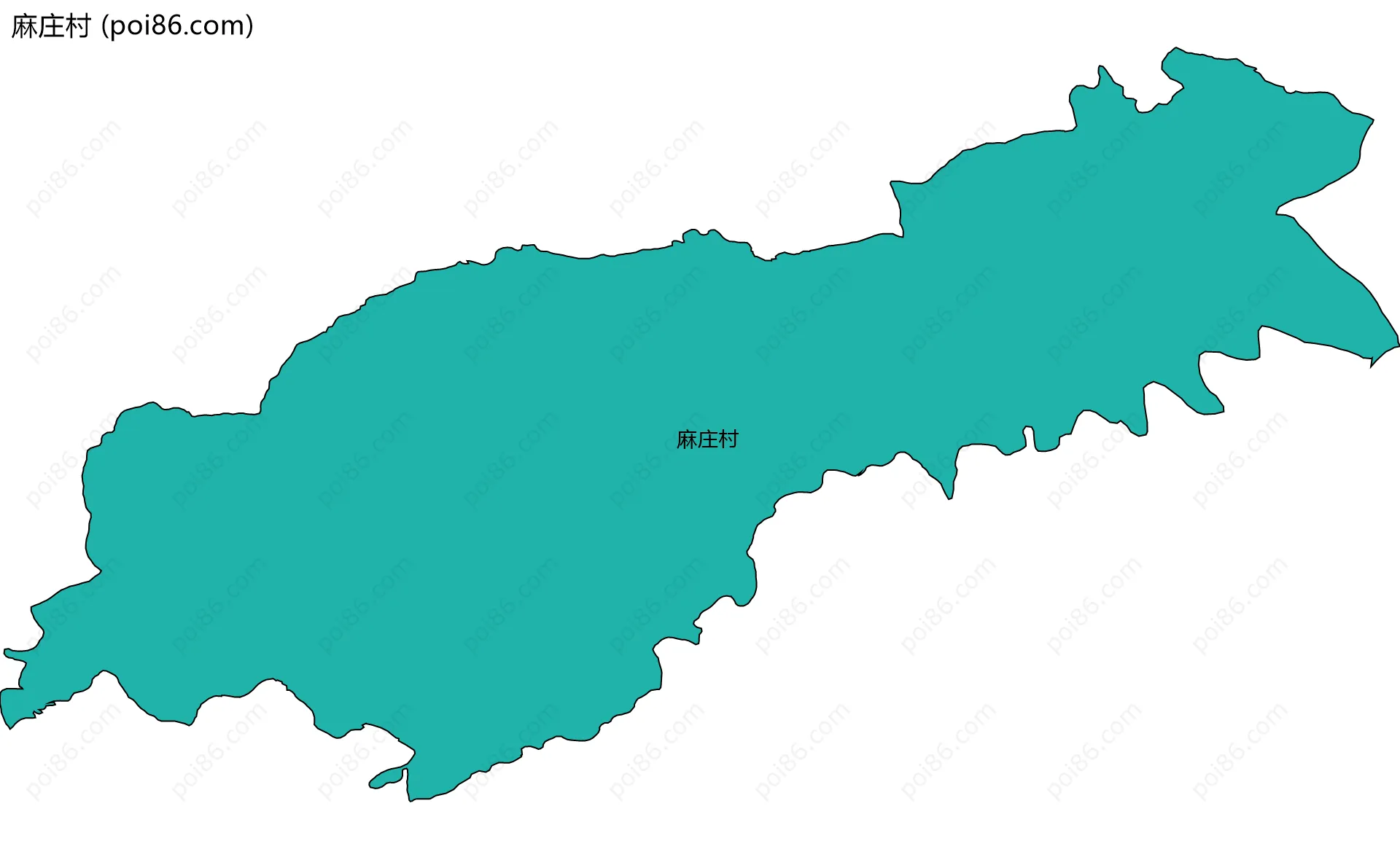 麻庄村边界地图