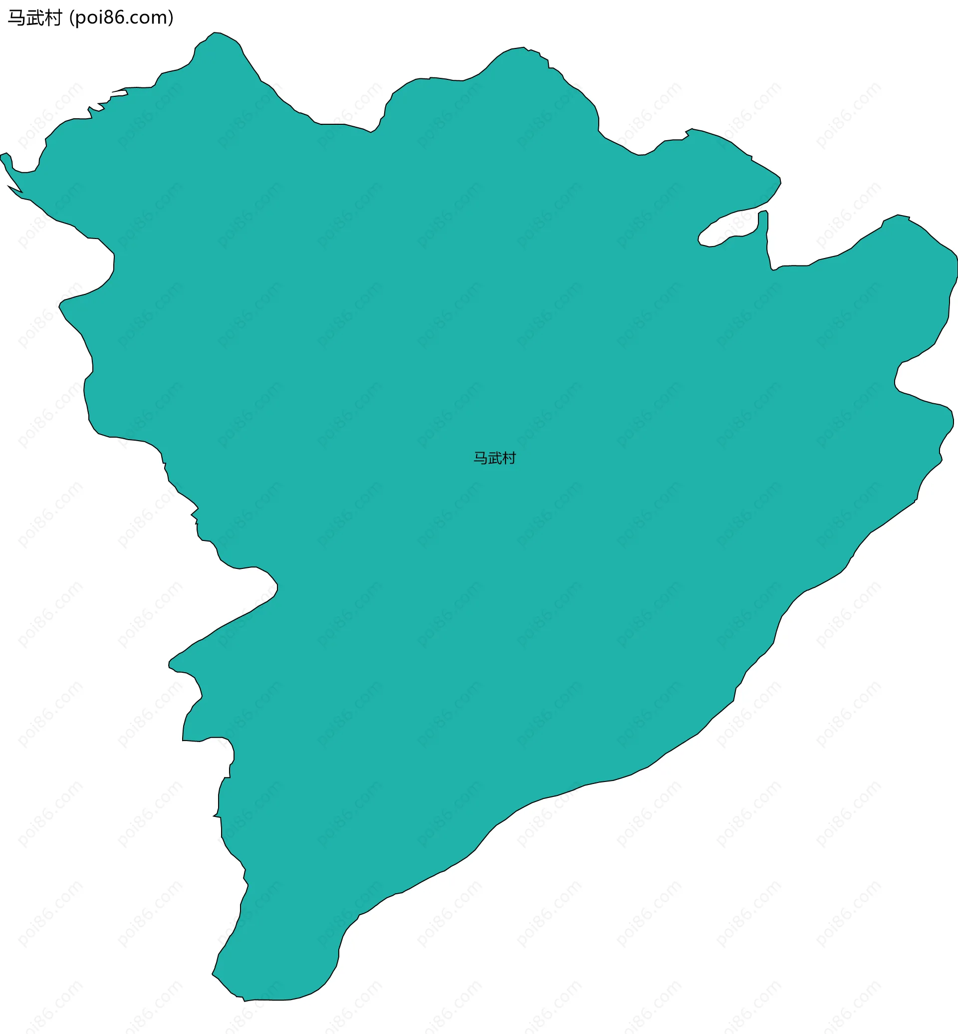 马武村边界地图