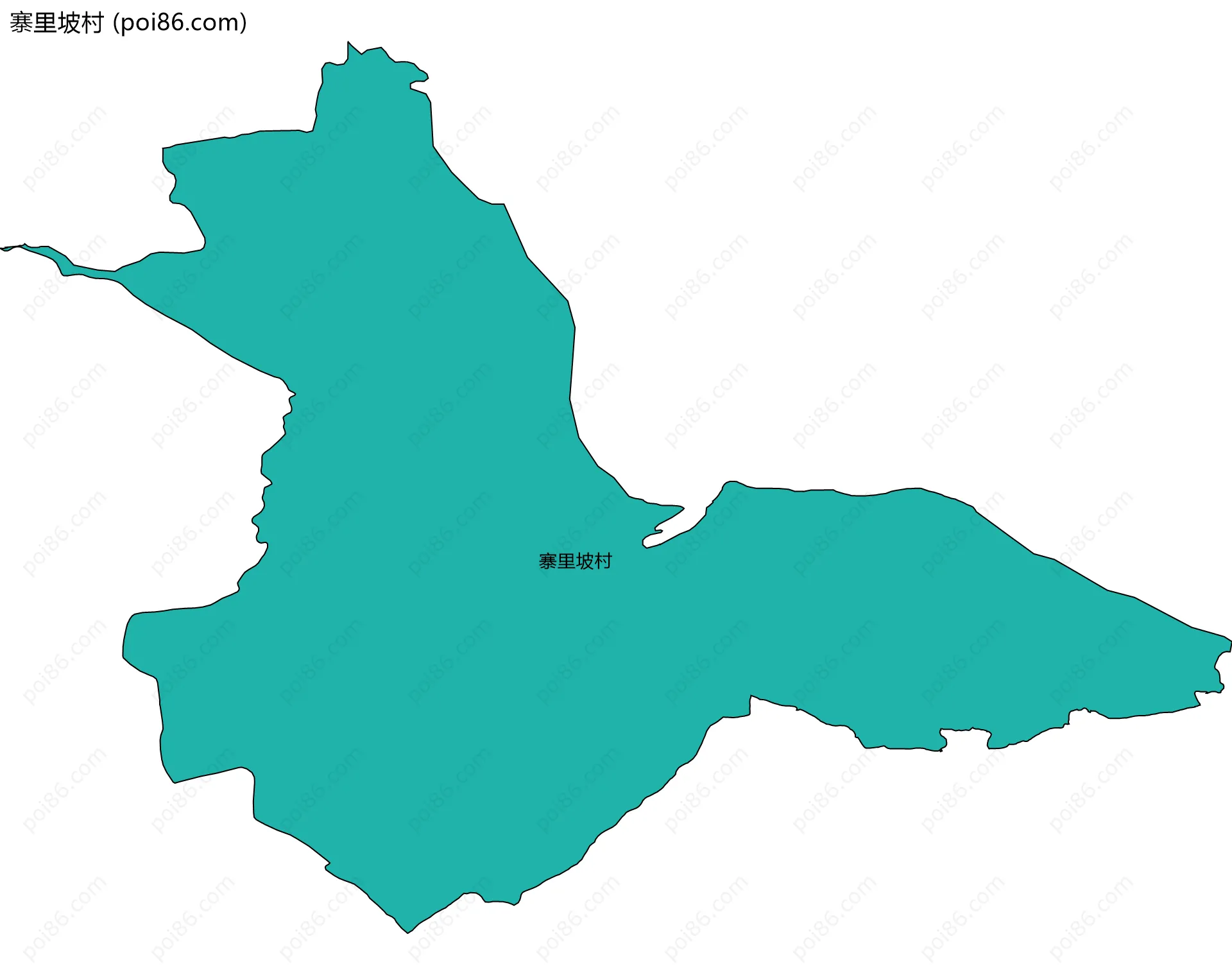 寨里坡村边界地图