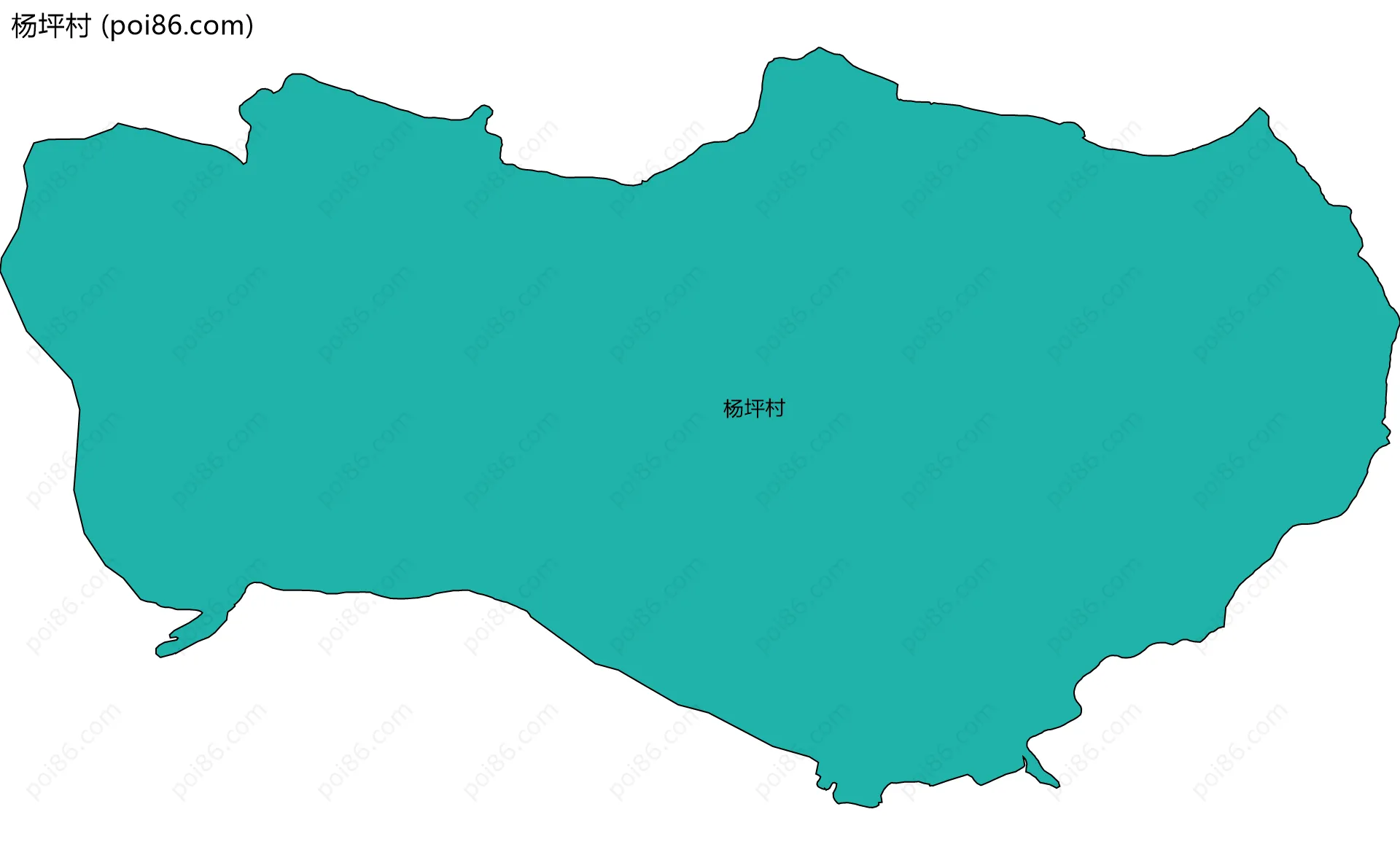 杨坪村边界地图