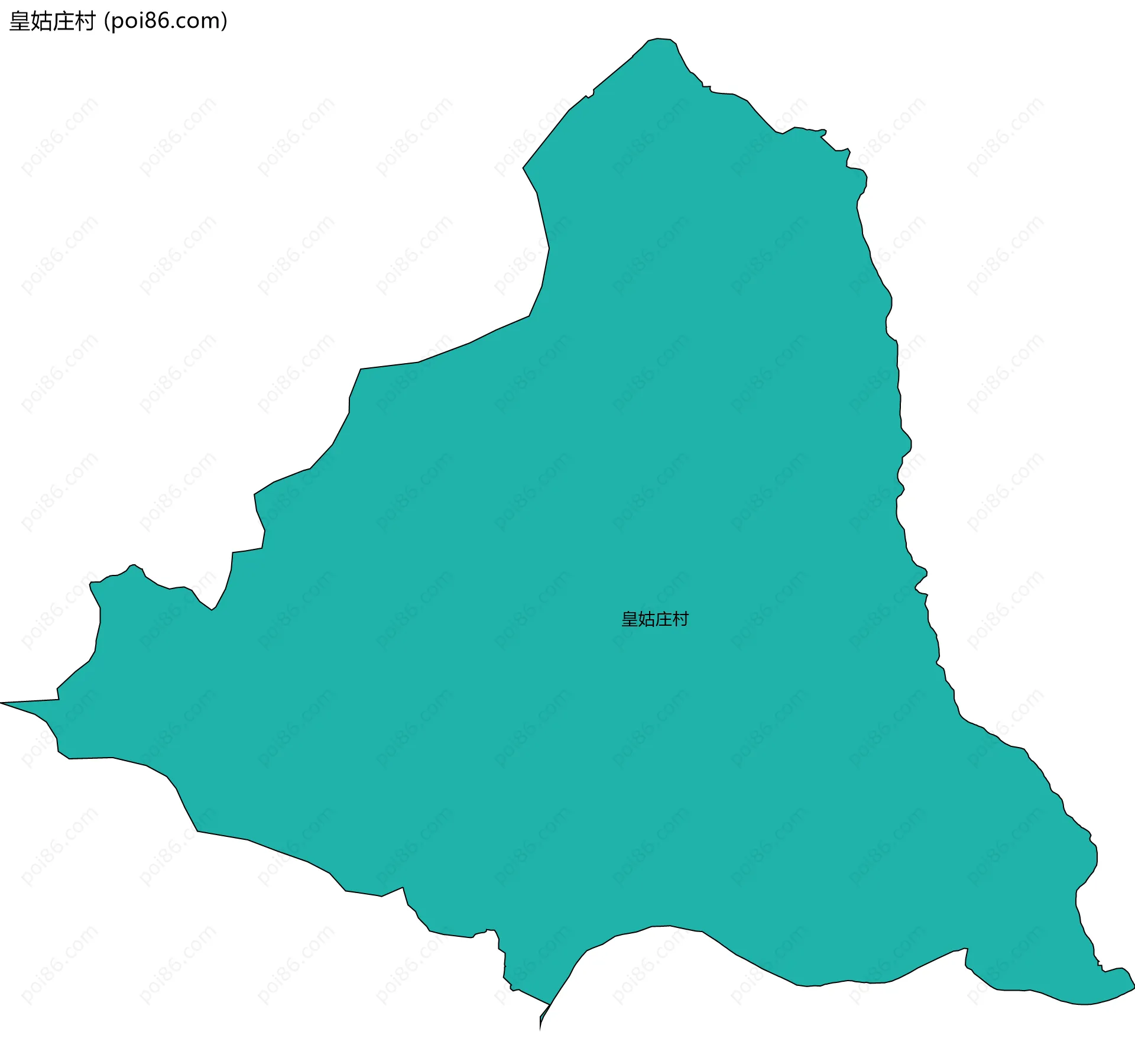 皇姑庄村边界地图