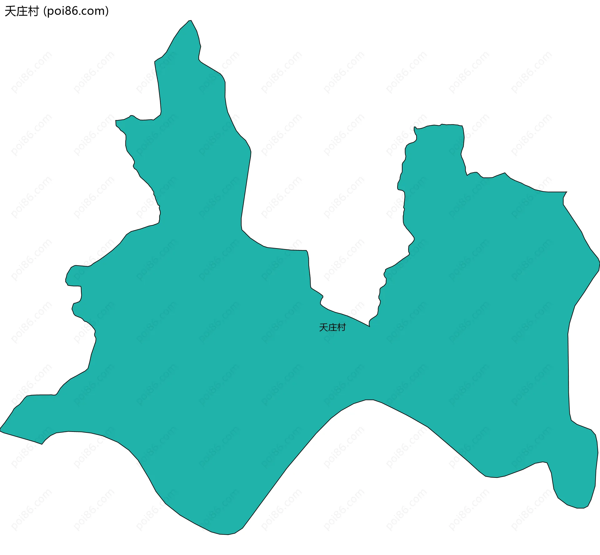 夭庄村边界地图