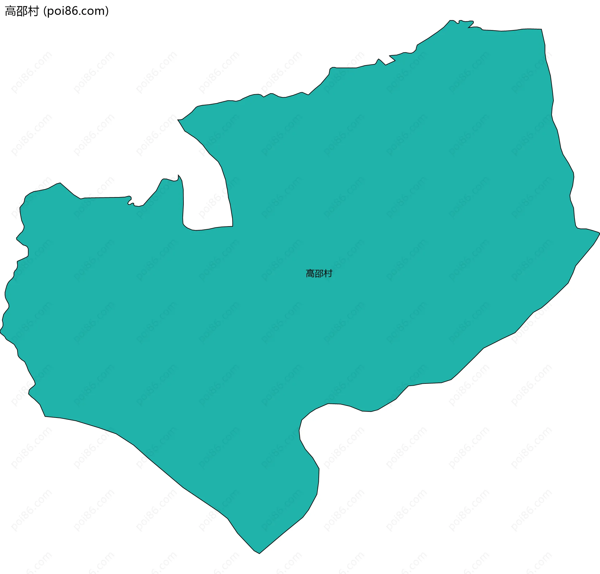 高邵村边界地图