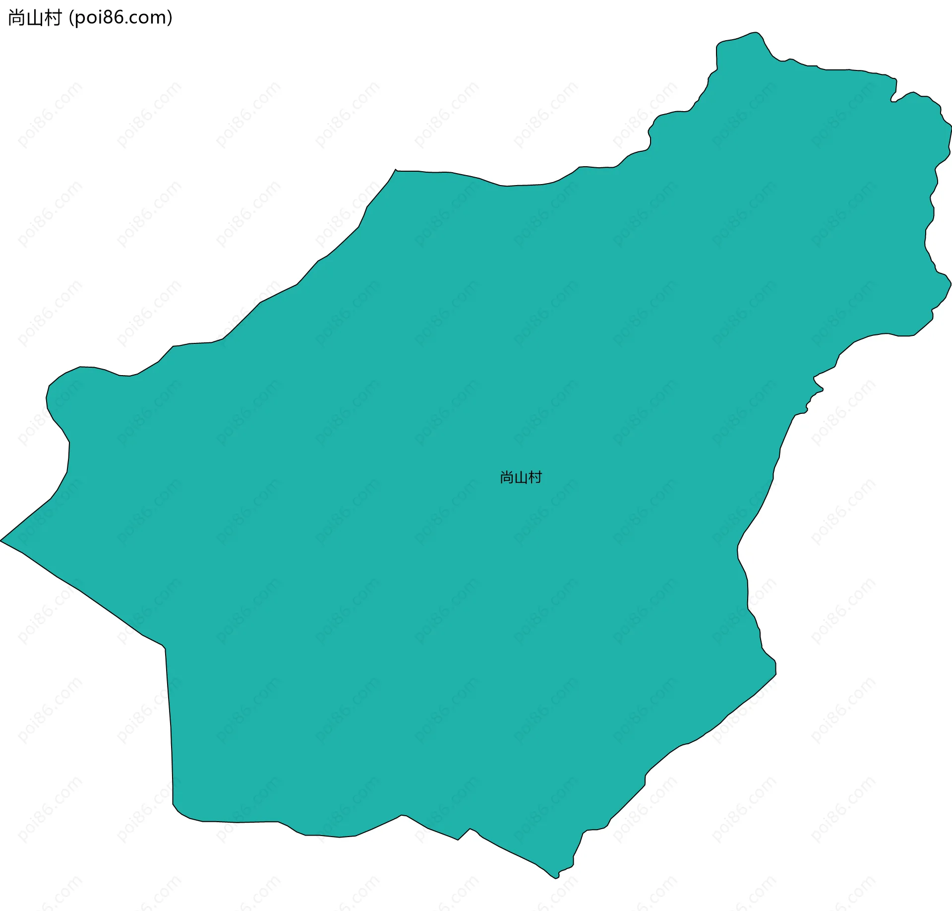 尚山村边界地图