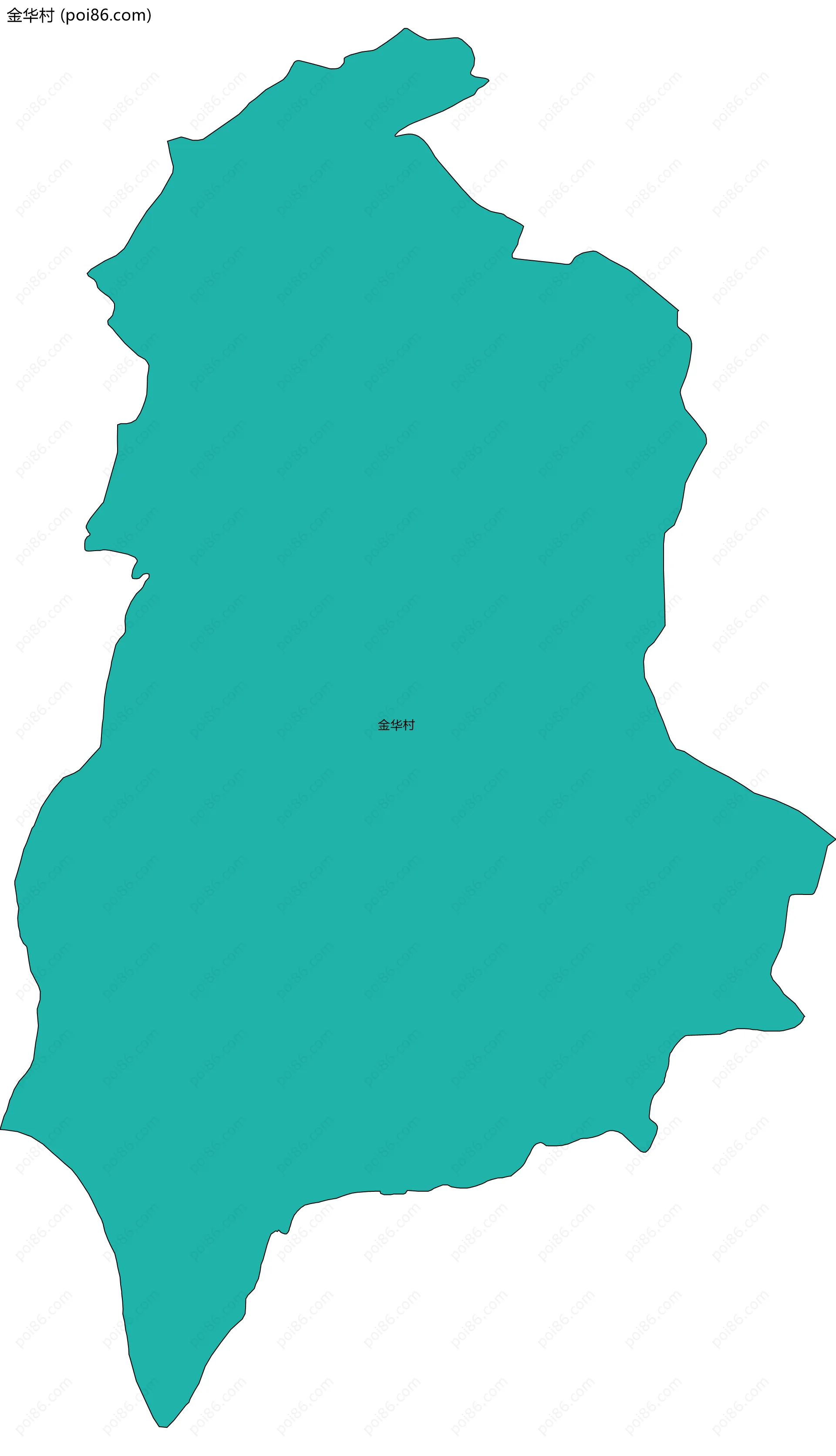 金华村边界地图