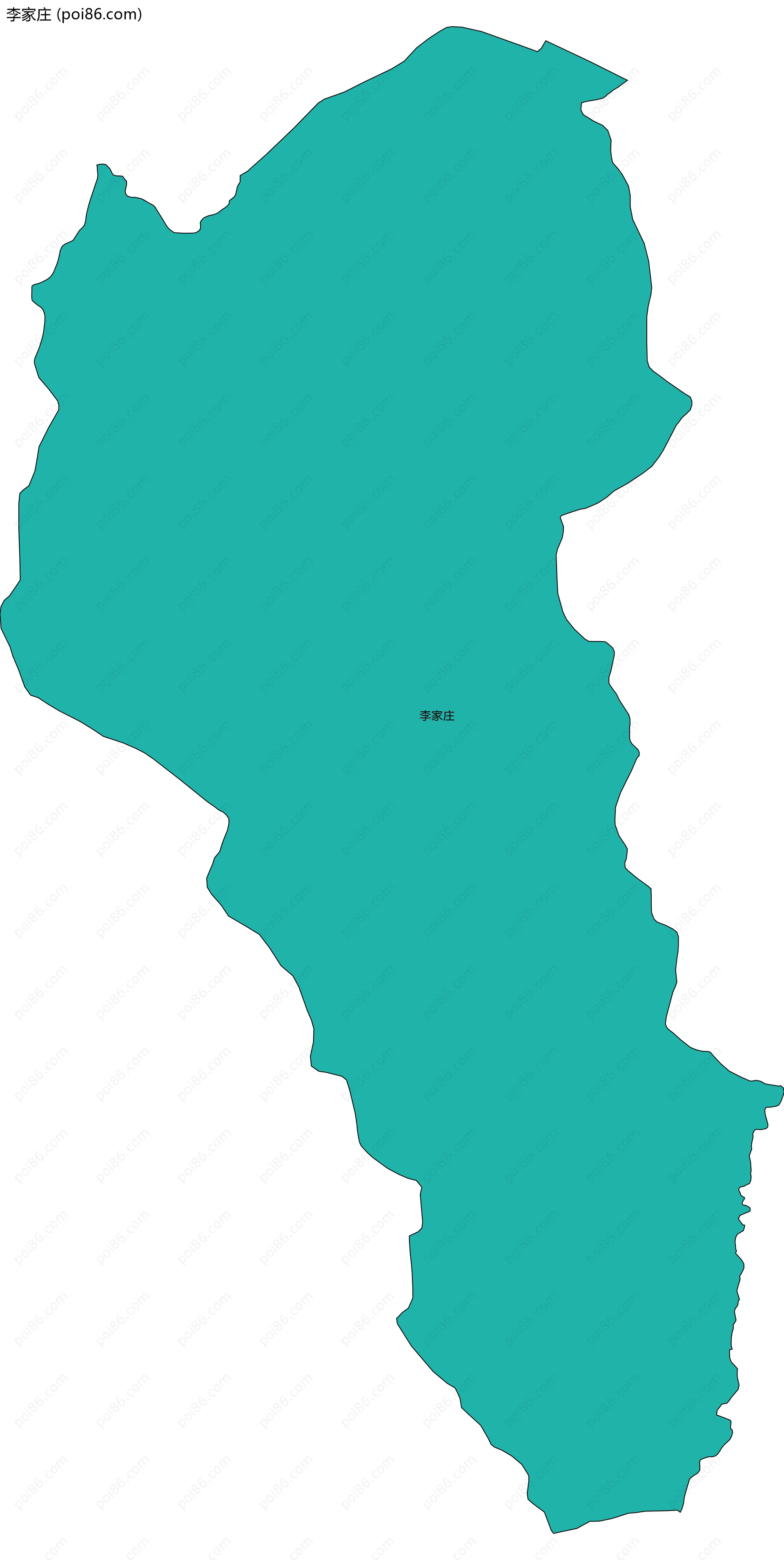 李家庄边界地图